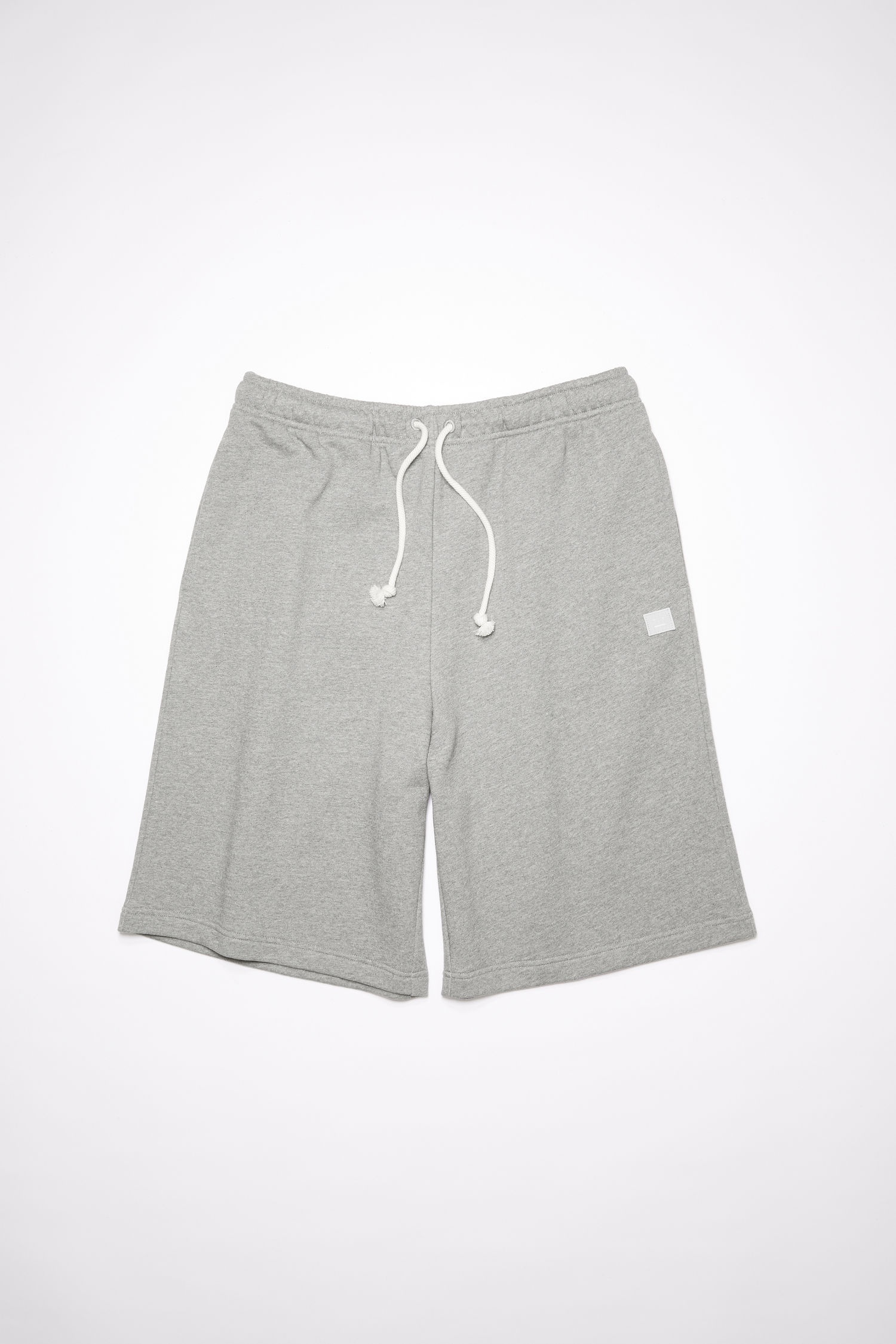 Fleece sweat shorts - Light Grey Melange - 4