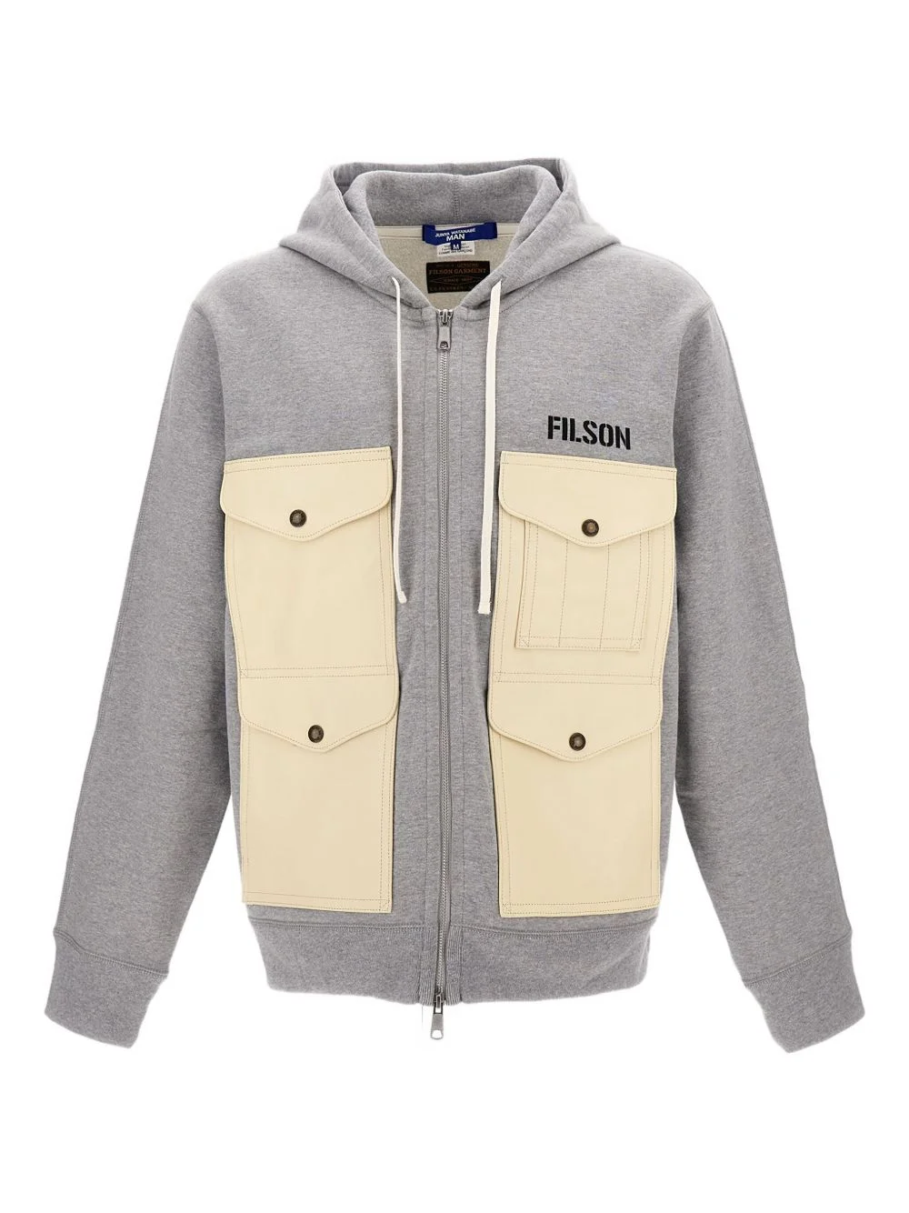 drawstring hooded jacket - 1