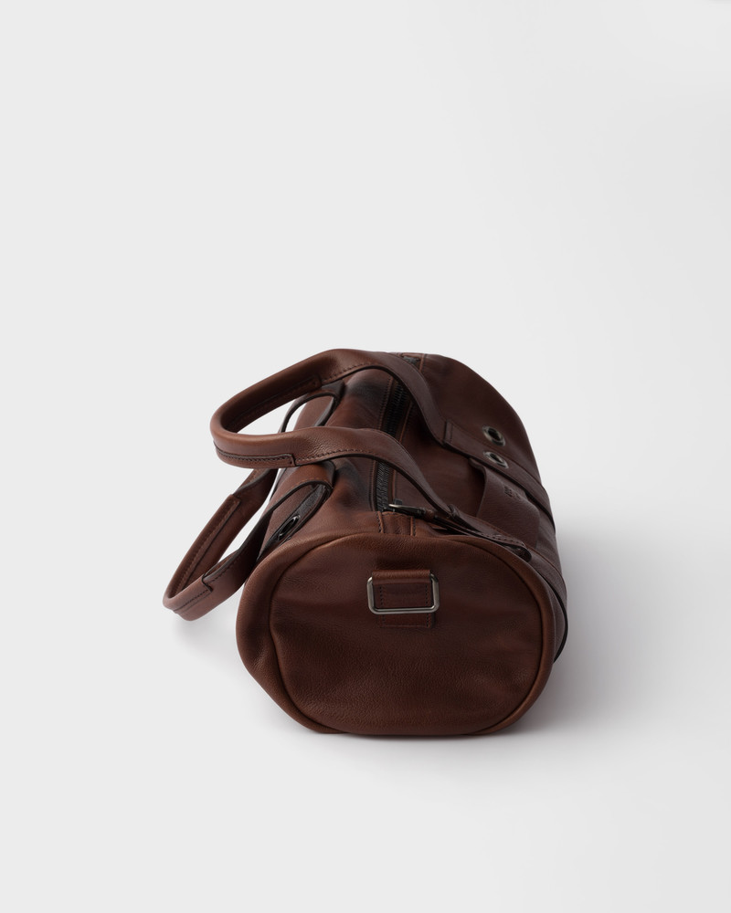 Prada Route large leather top-handle bag 6