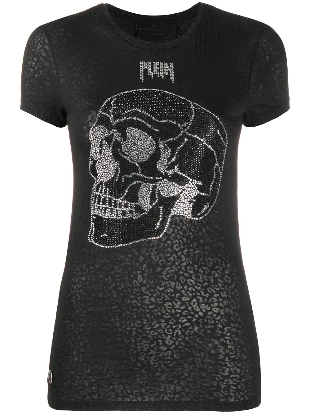 embellished skull T-shirt - 1