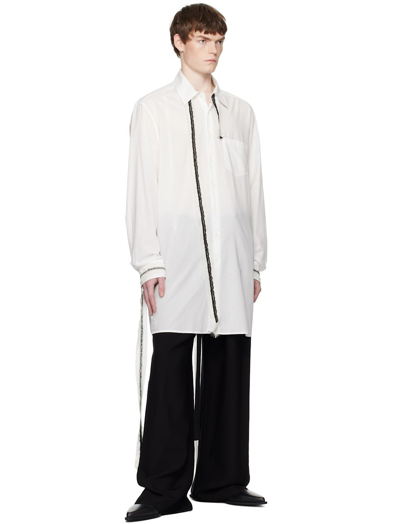Ann Demeulemeester Black Finn High-Comfort Trousers outlook
