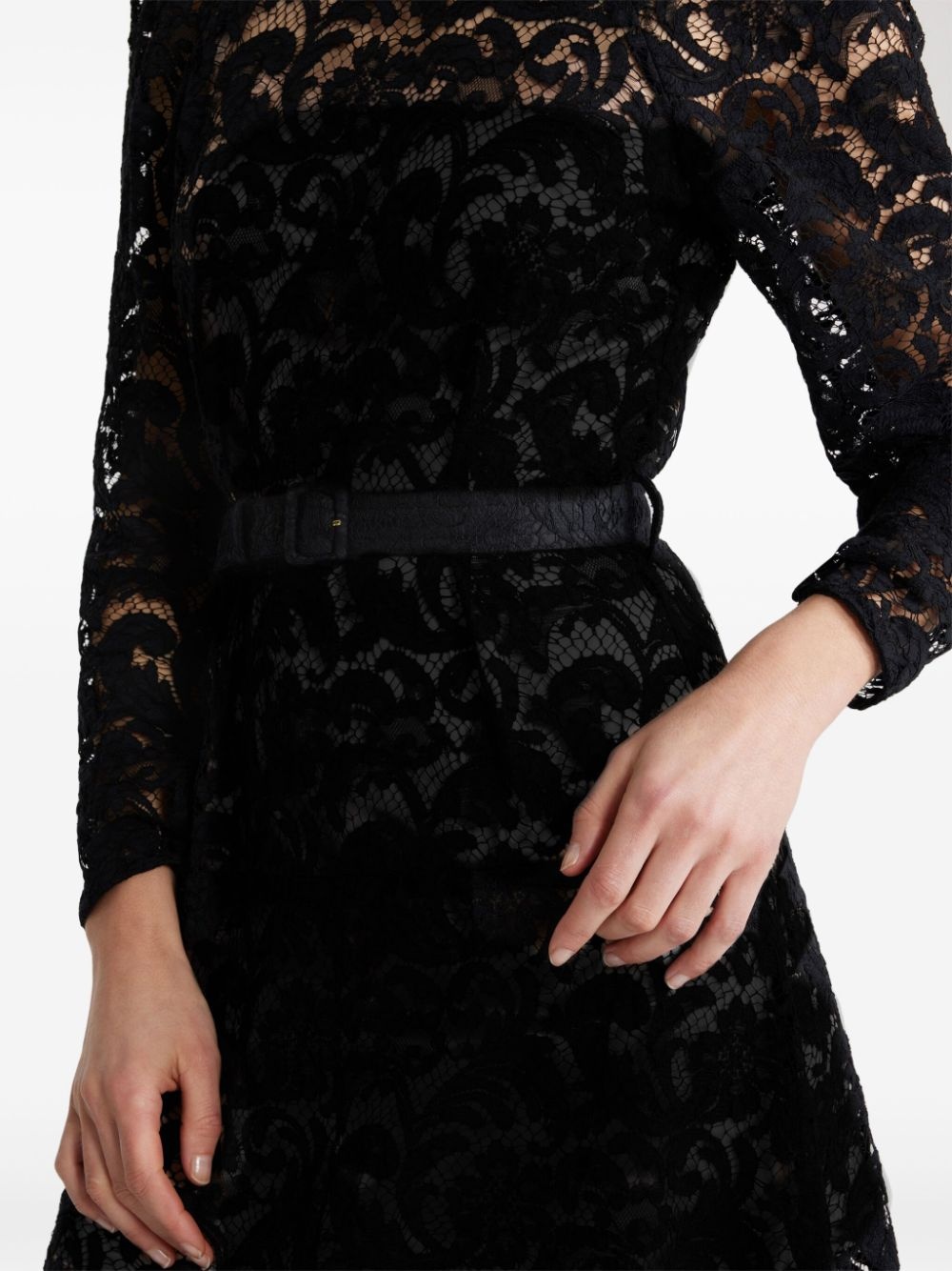 floral-lace organic cotton dress - 4