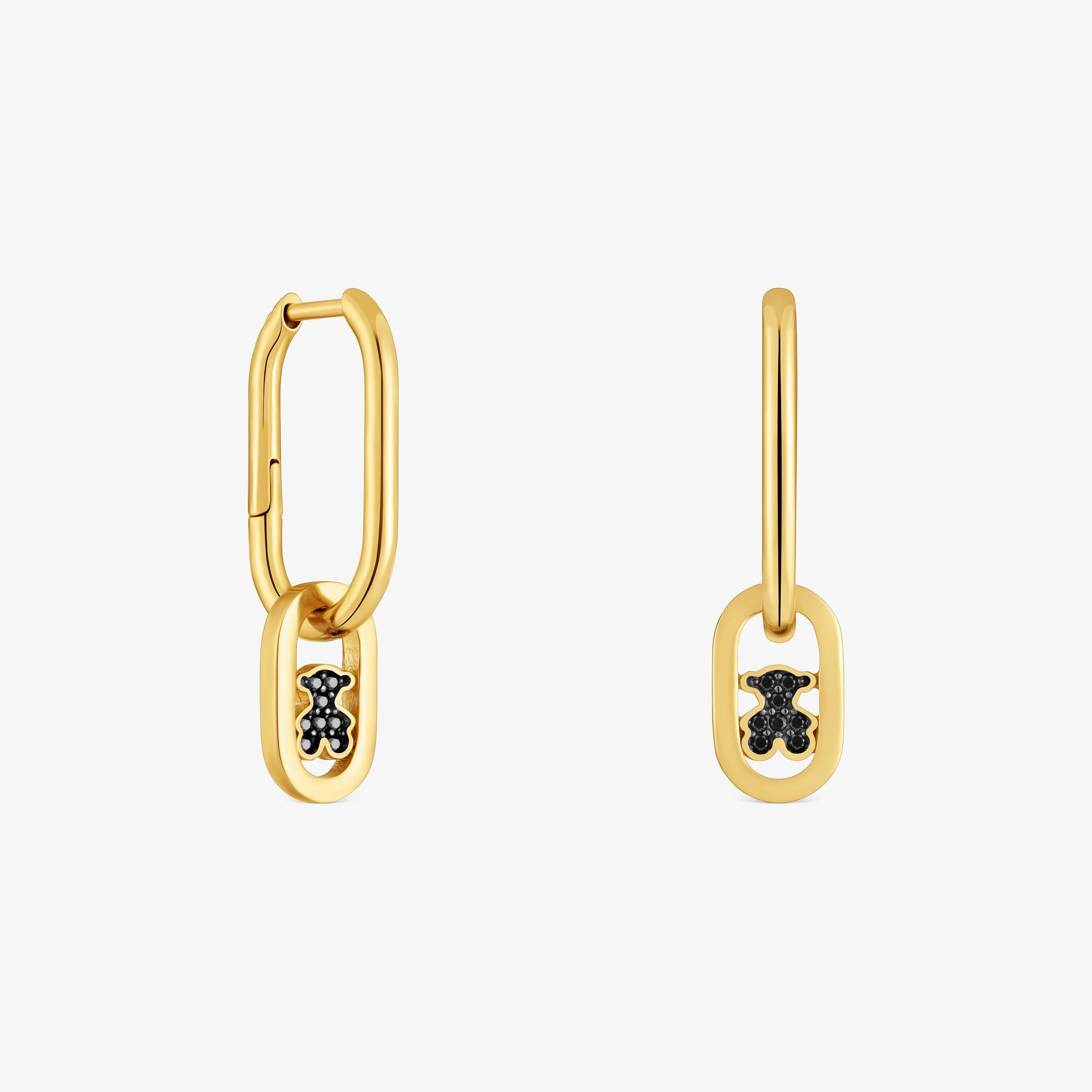 Hoop earrings with 18K gold vermeil and spinels TOUS Camille - 1