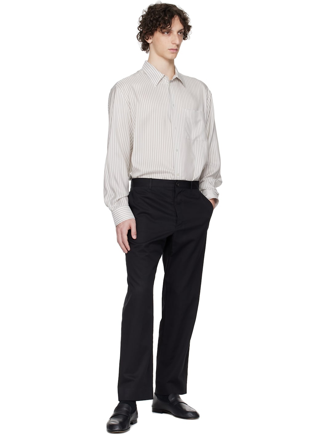 White & Gray Feme Shirt - 5