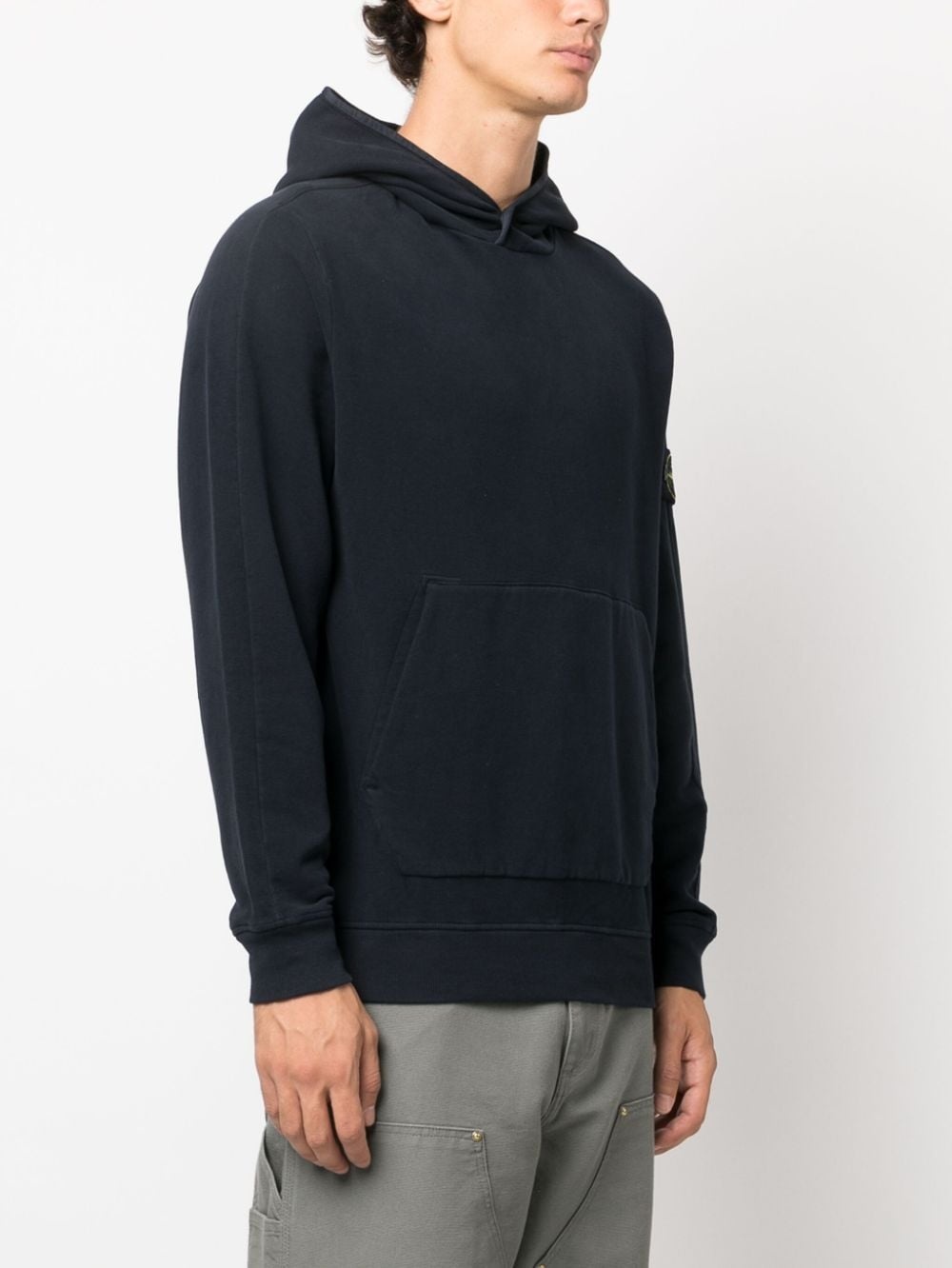 Compass-appliquÃ© cotton hoodie - 3