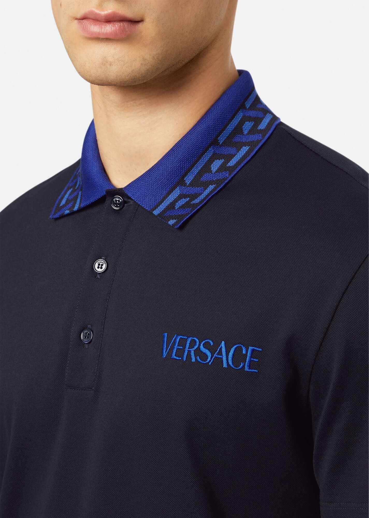 La Greca Accent Polo Shirt - 5