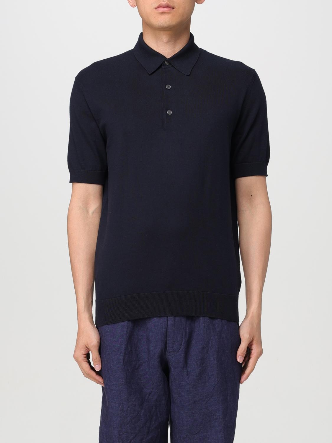 Zegna Polo Shirt Men Blue - 1