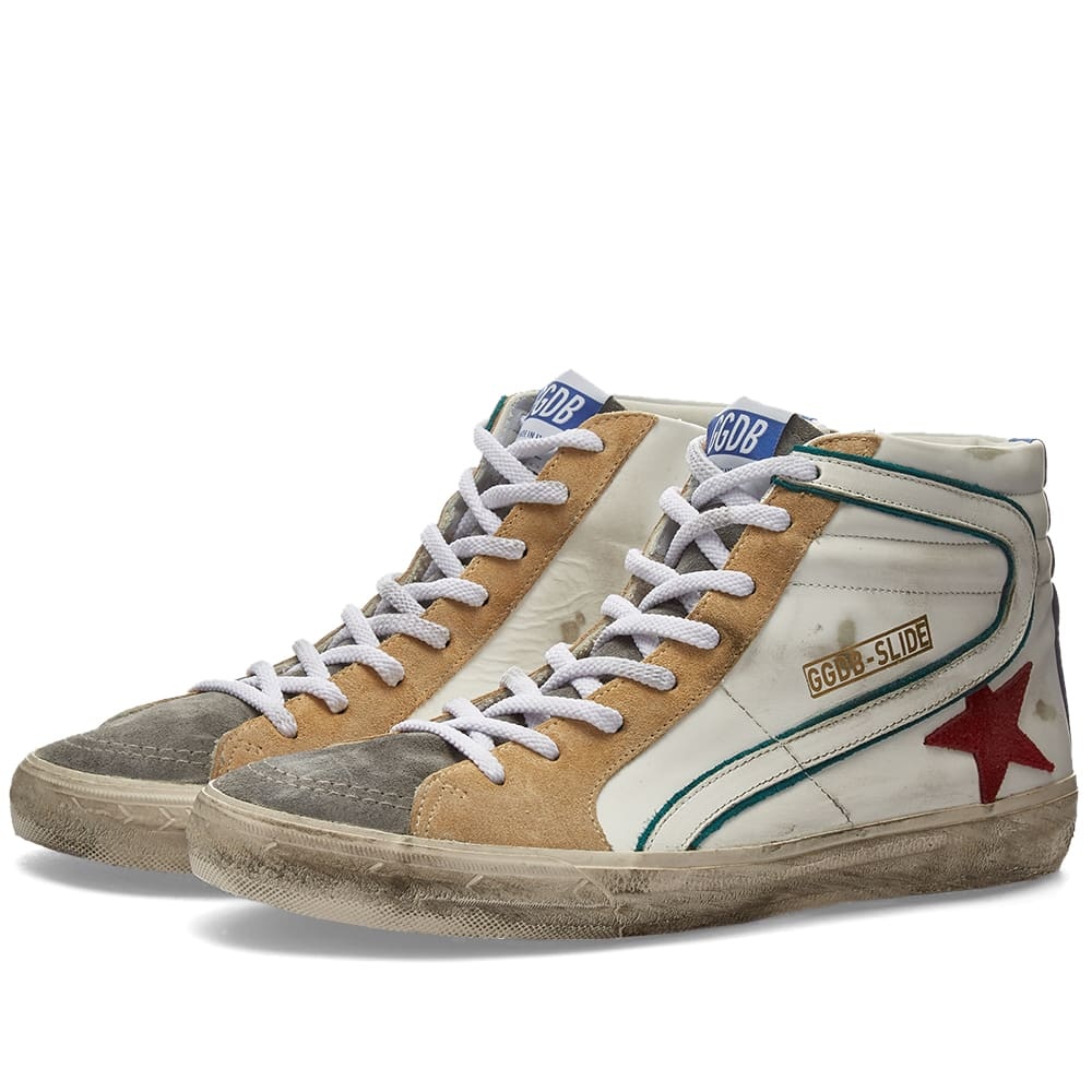 Golden Goose Slide Leather & Suede Hi Sneaker - 1