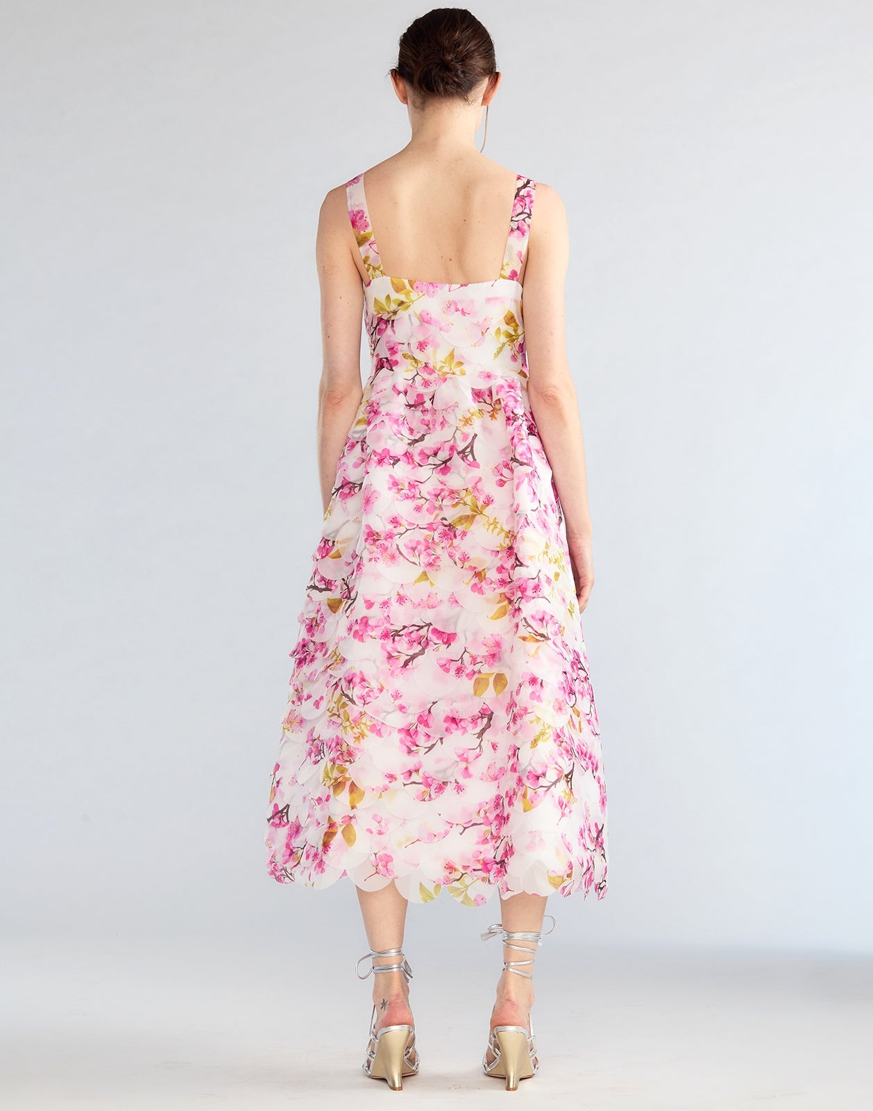 Scalloped Petal Midi Dress - 6