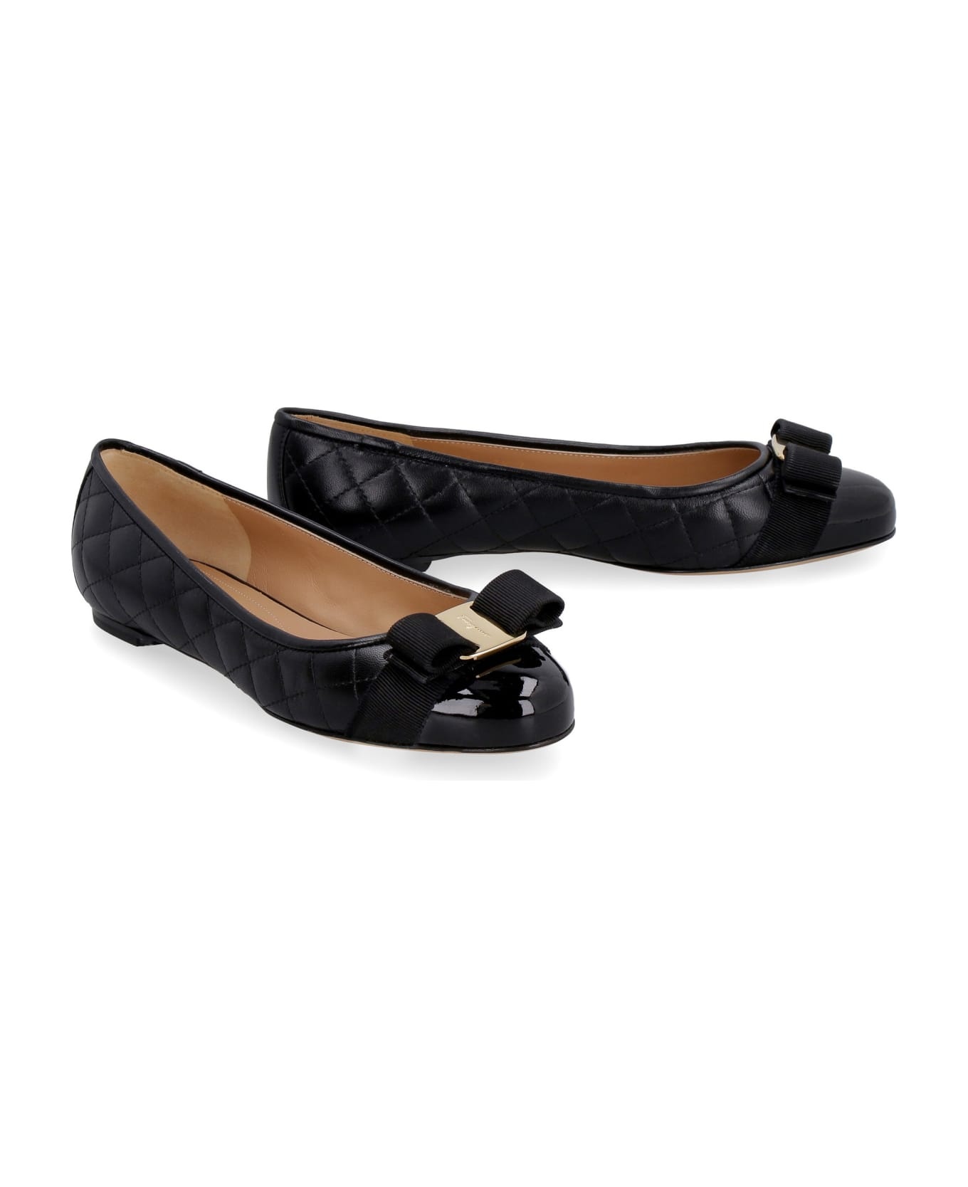 Salvatore Ferragamo Varina Quilted Leather Ballet Flats - 3