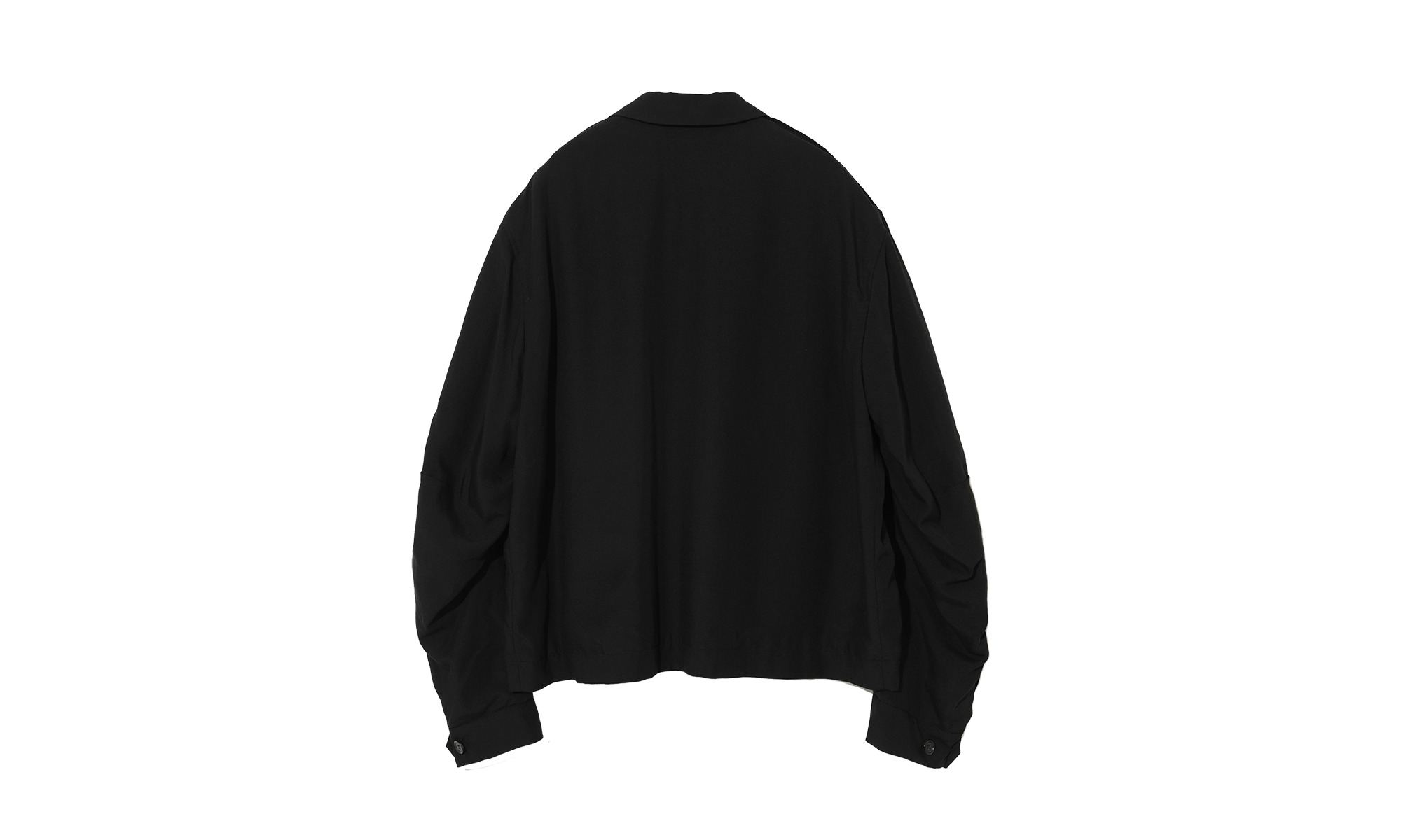 Zip Up Jacket With Portrait Patch "Black" - 2