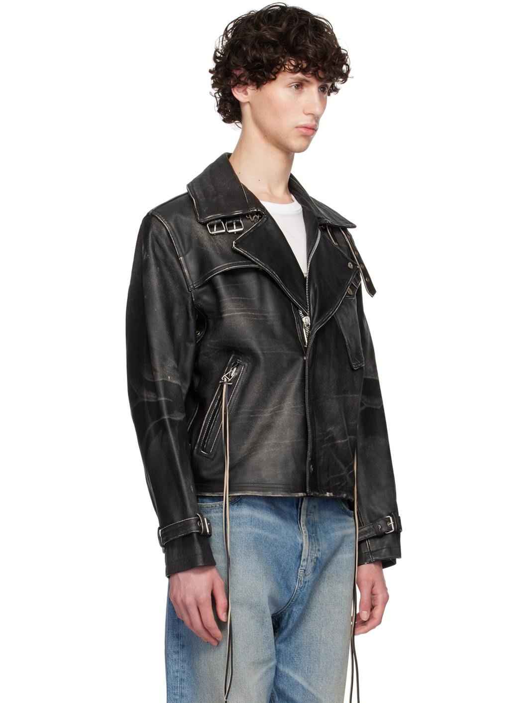 Black Achilles Leather Jacket - 2