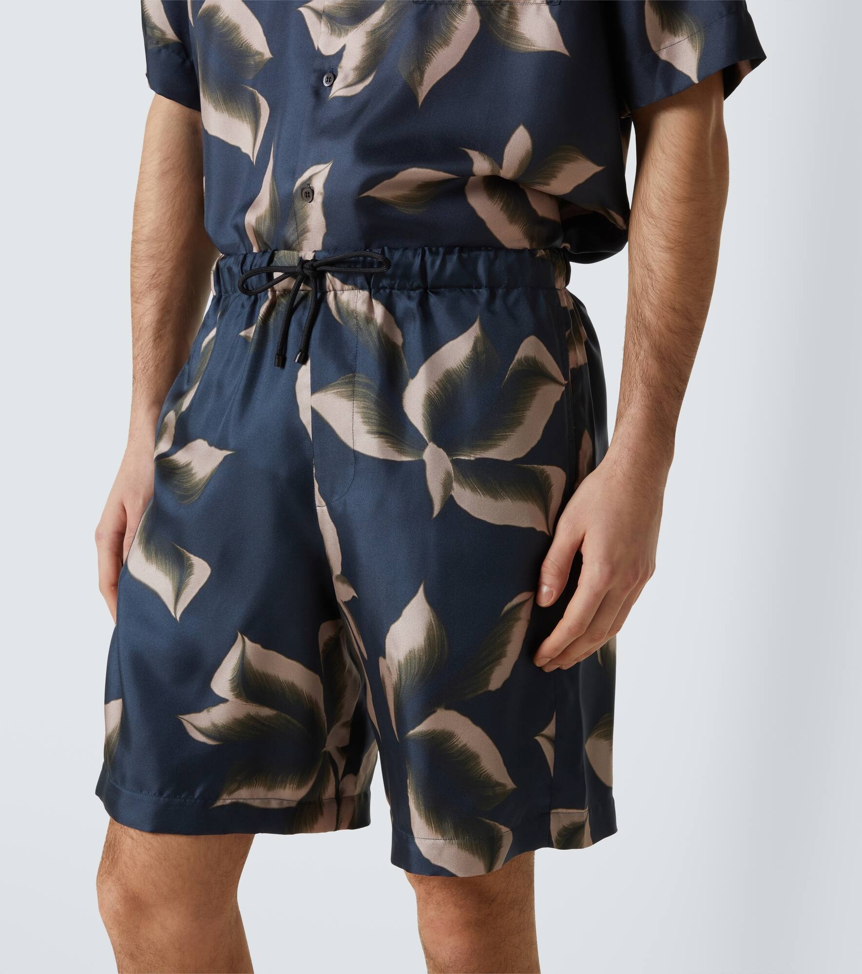 Printed silk shorts - 5