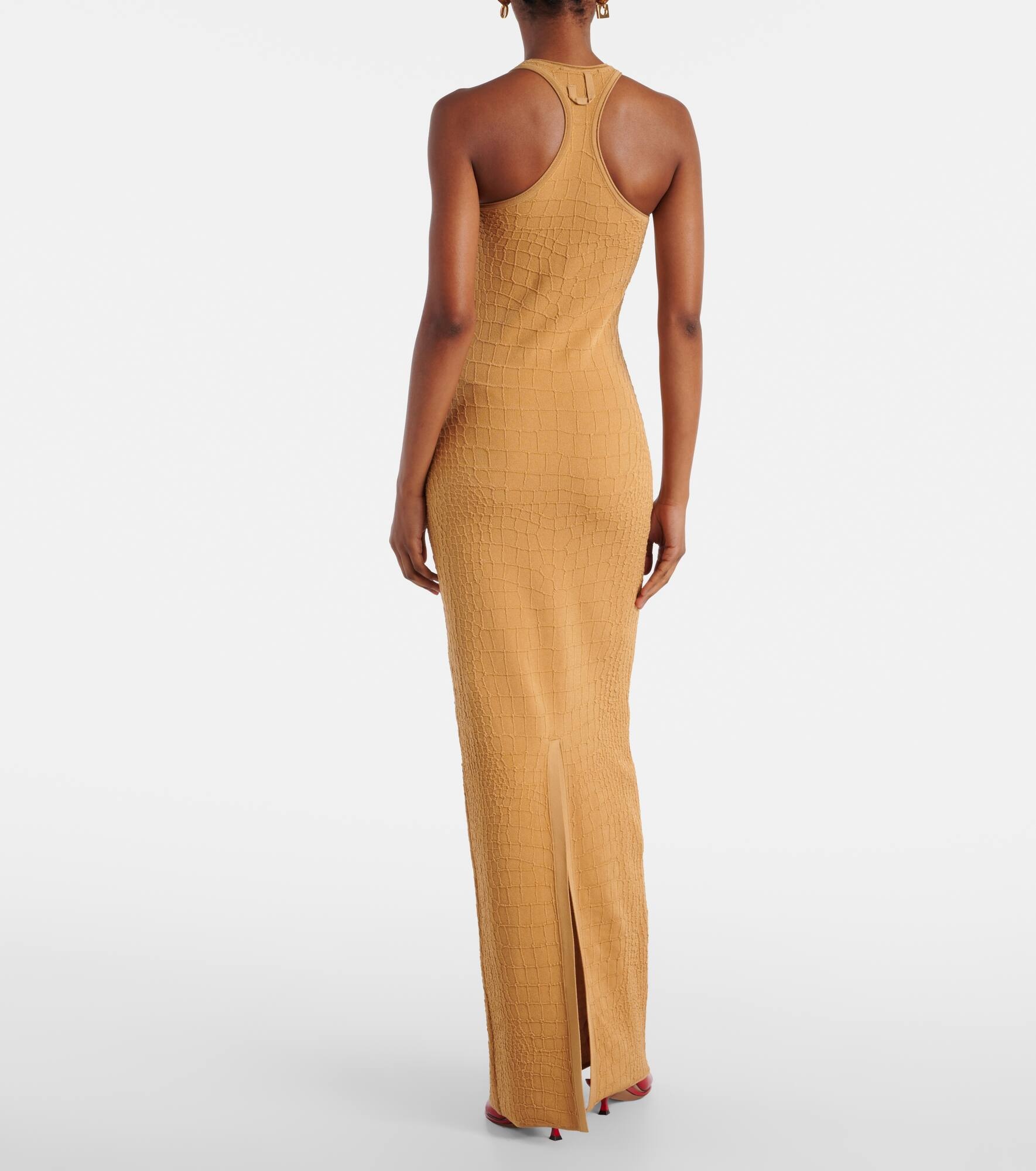 Scala croc-effect maxi dress - 3