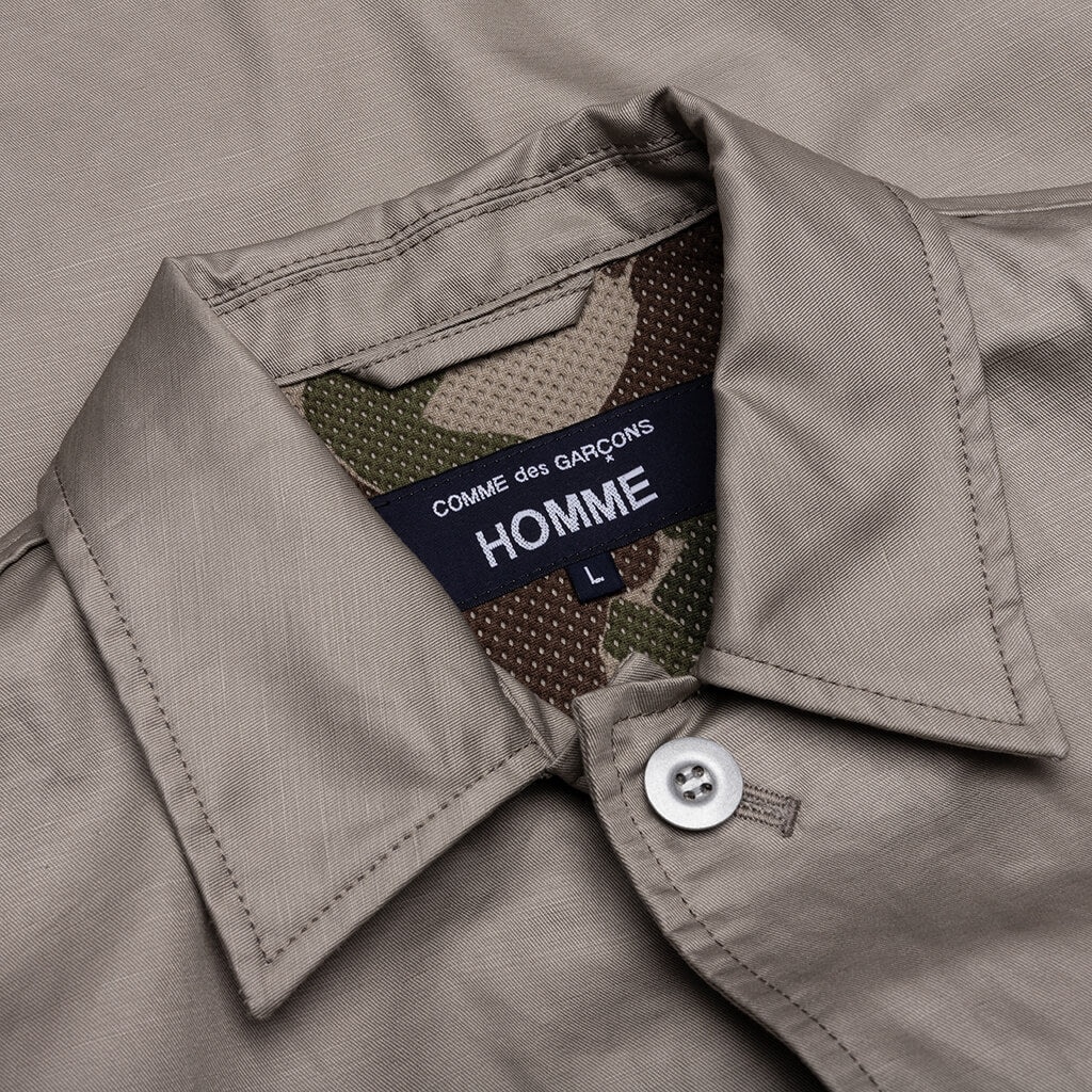 MULTI-POCKET CHORE JACKET - GREY BEIGE - 3