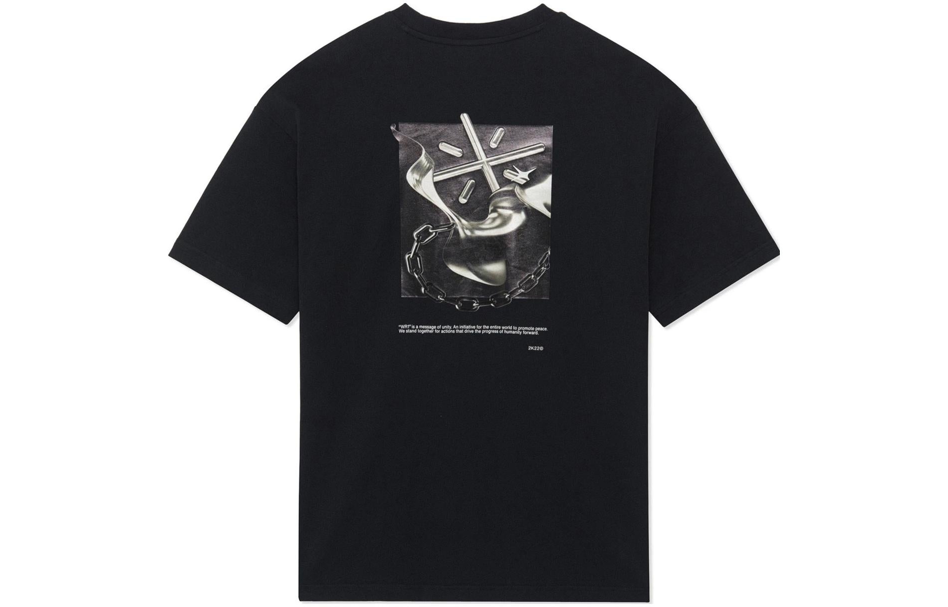 Li-Ning x Glare Way Of Wade Graphic T-shirt 'Black' AHSS649-1 - 2