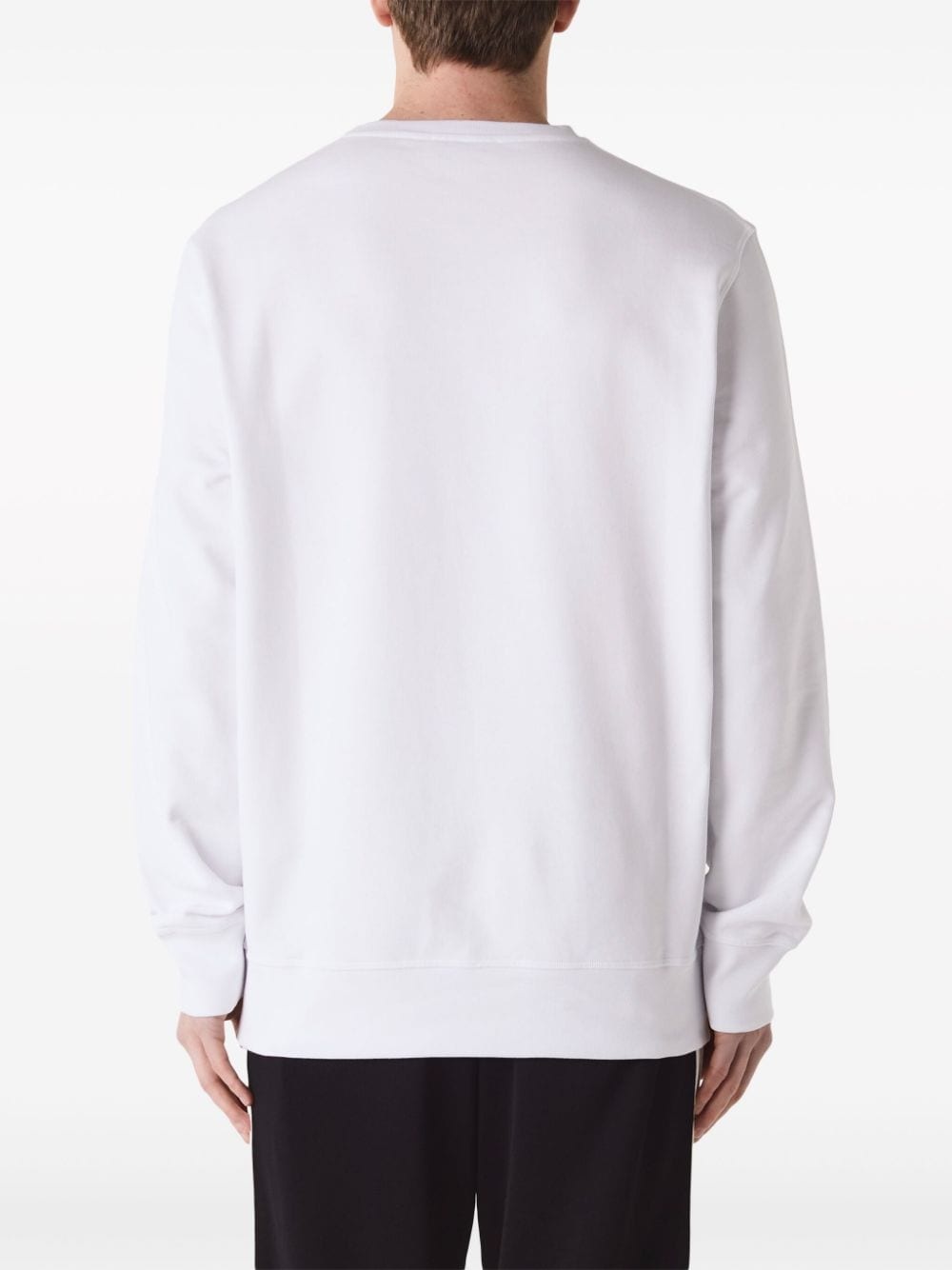logo-print cotton sweatshirt - 3