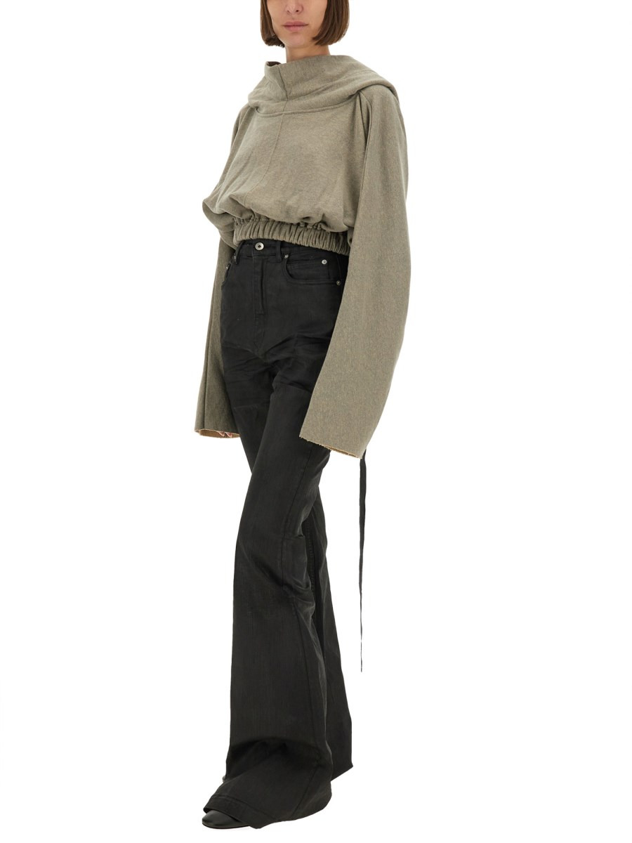 FELPA CROPPED HOODED TUNIC - 2