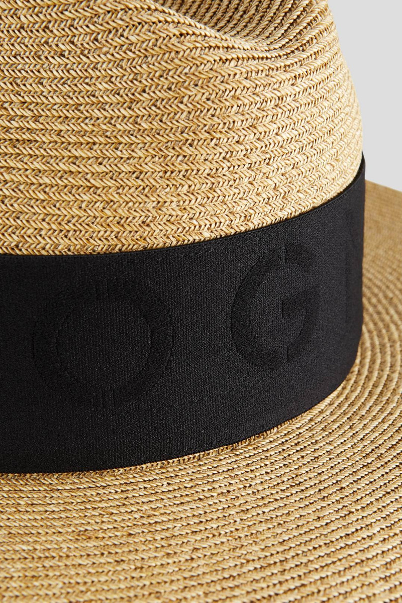 STEWART STRAW HAT IN BEIGE/BLACK 3