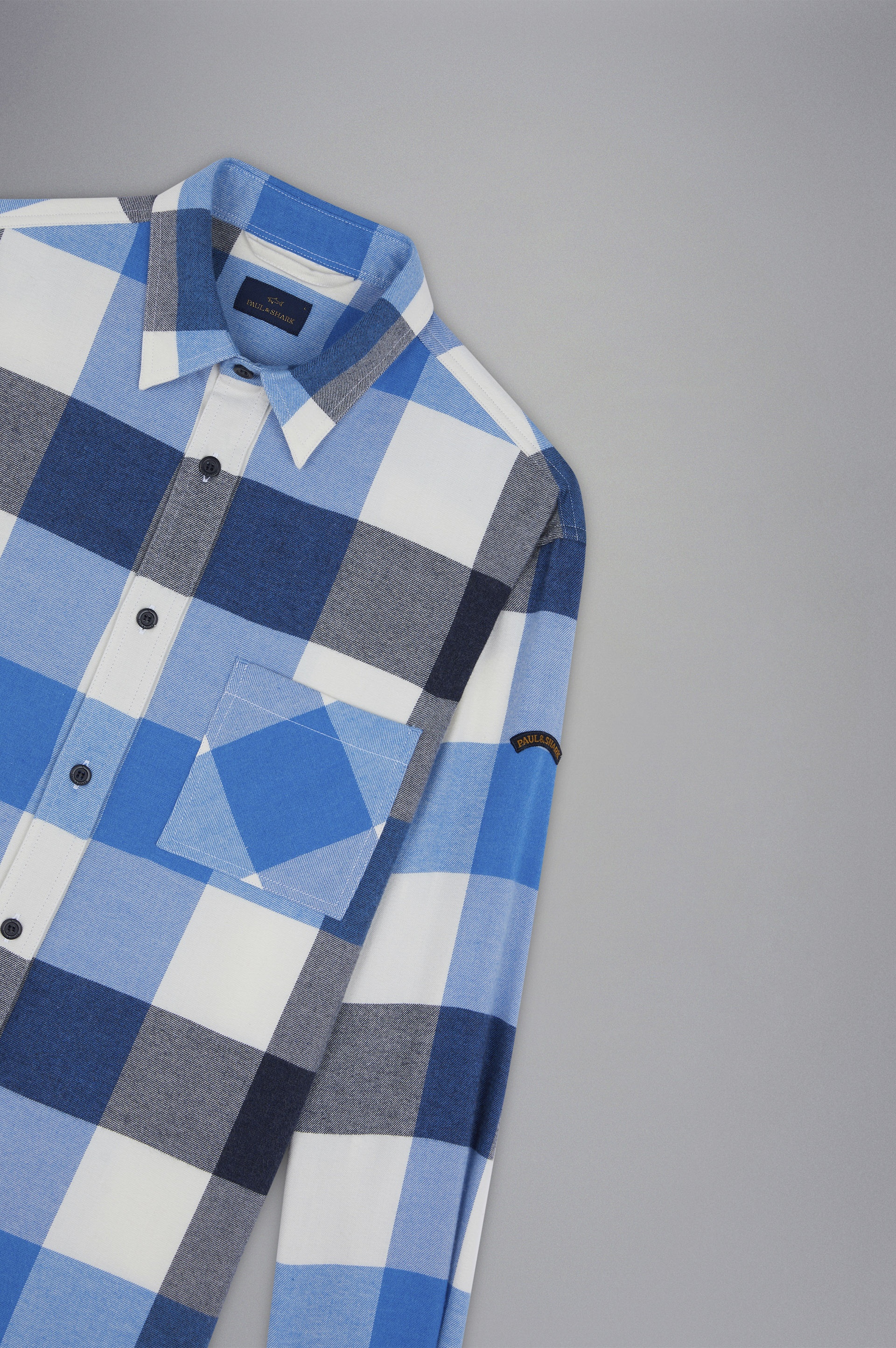 COTTON FLANNEL OVERSHIRT - 5