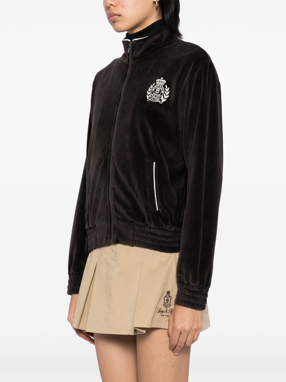NY Crest Velour Track jacket - 3