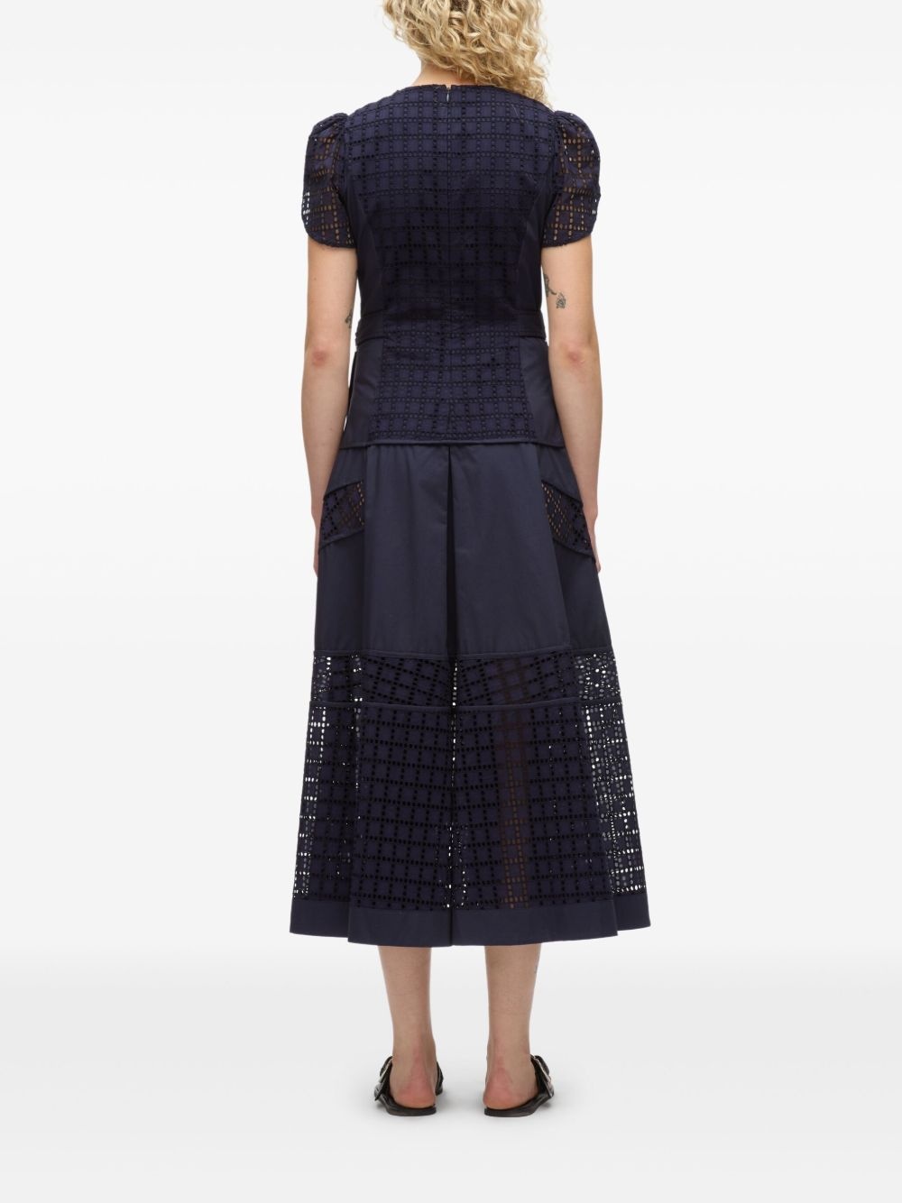 broderie anglaise tulip dress - 5