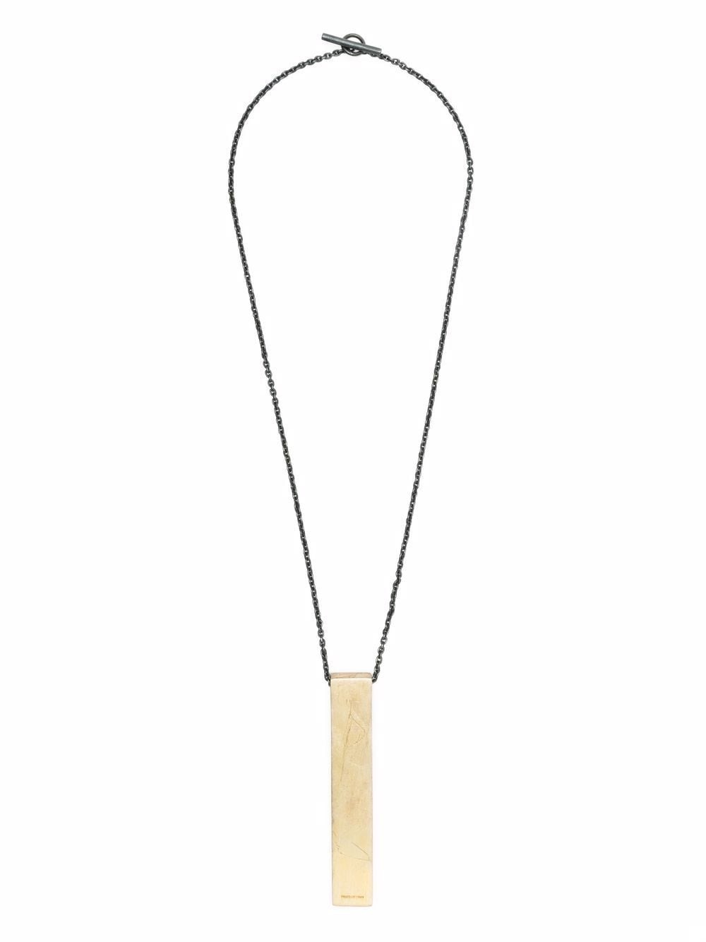 Wedge pendant necklace - 3