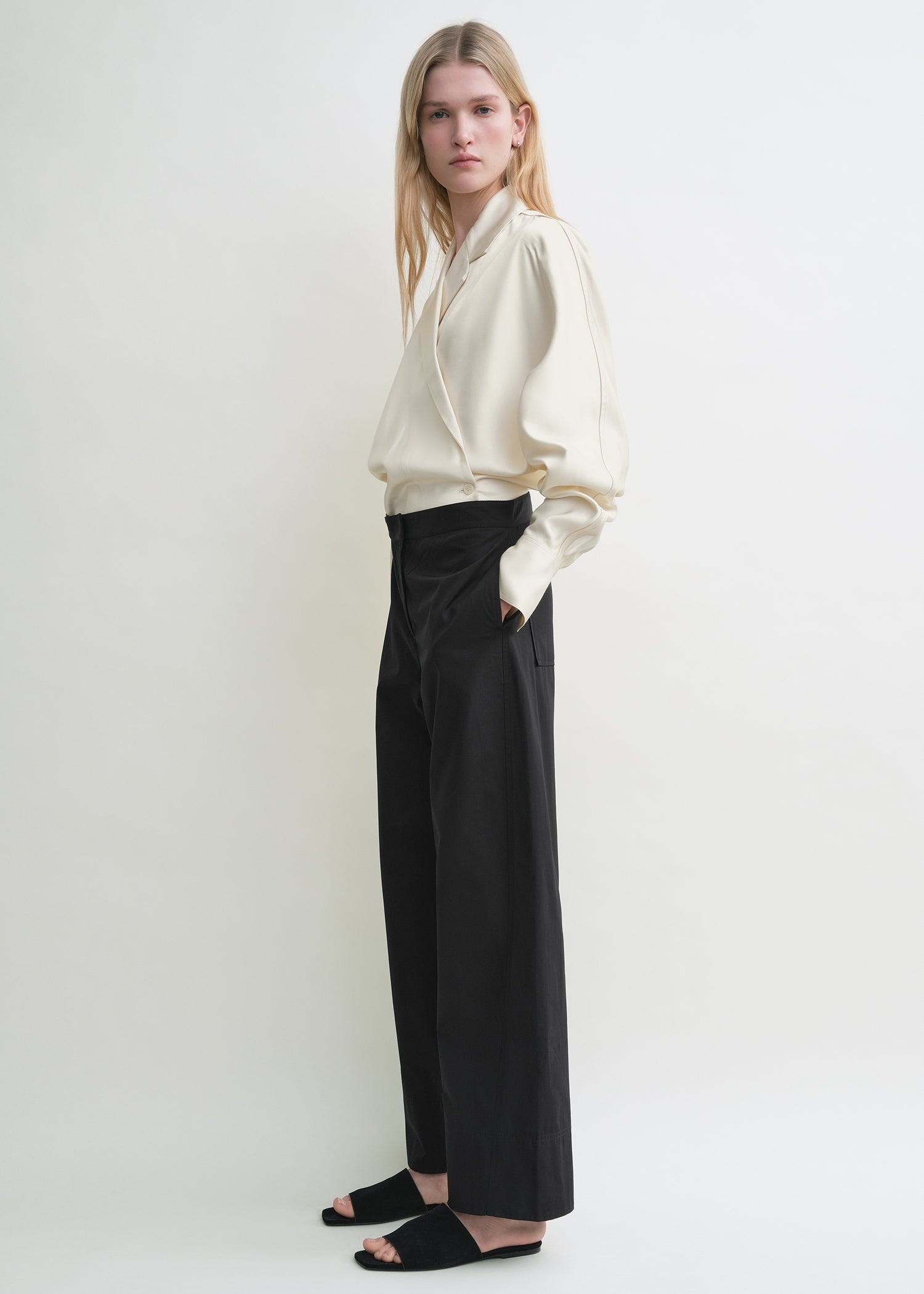 Wrap blouse ecru - 3