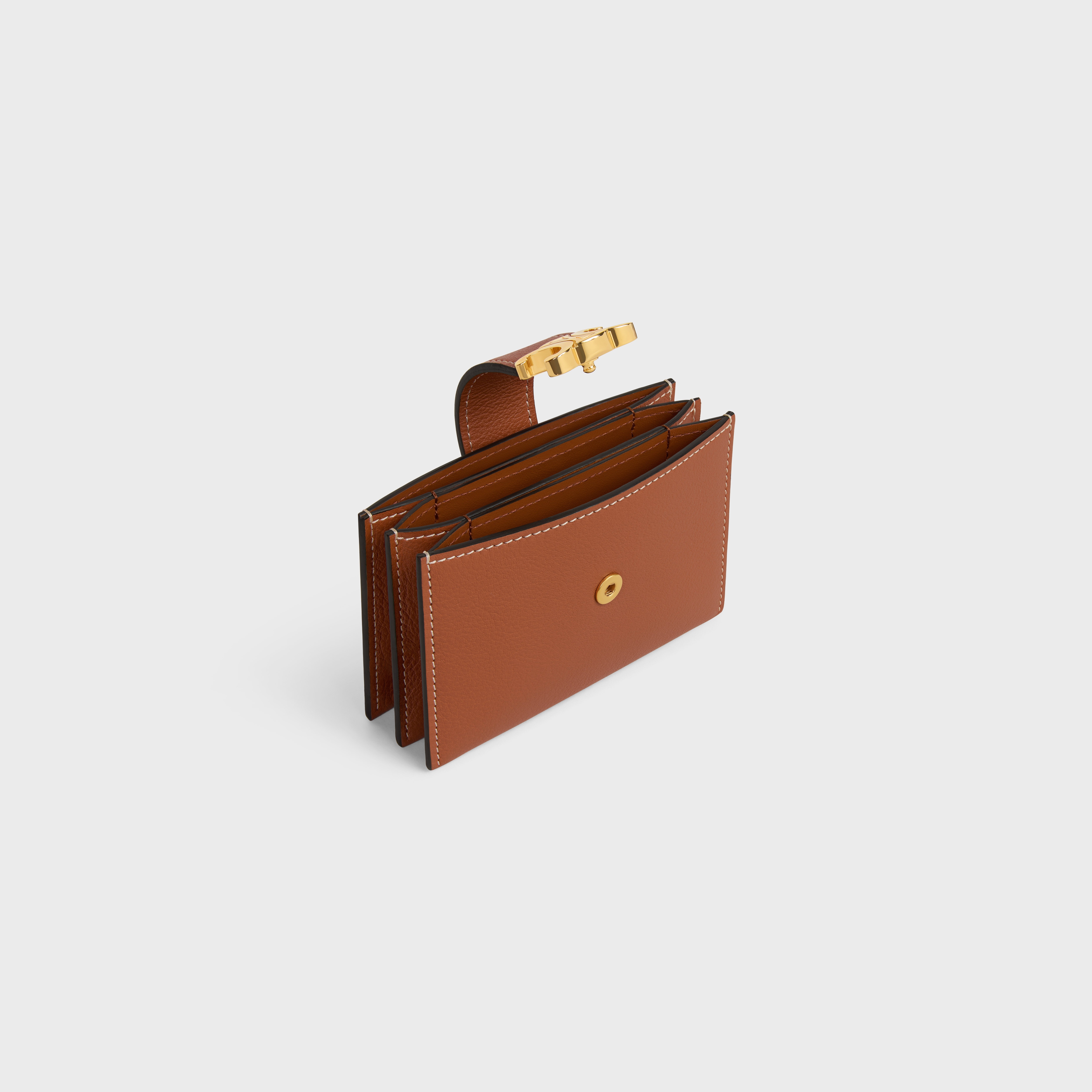 ACCORDEON CARD HOLDER IN SUPPLE GRAINED CALFSKIN - 4