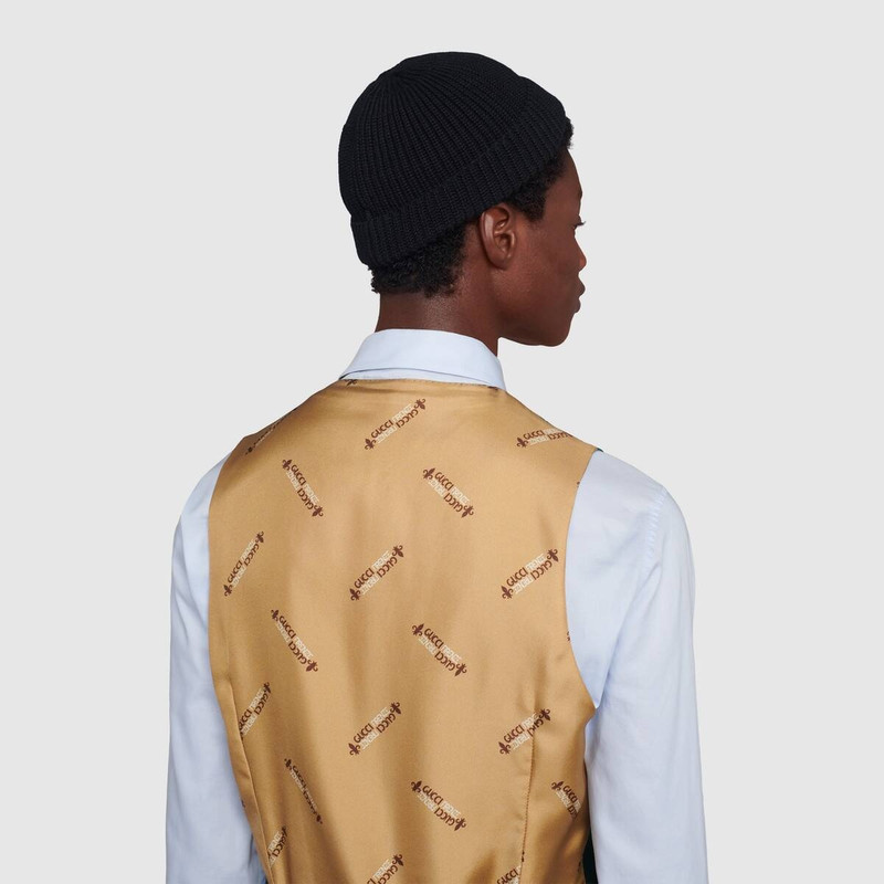 Wool mohair formal vest 5