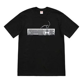Supreme SS19 Keyboard Tee Black Pattern Short Sleeve Unisex SUP-SS19-730 - 1