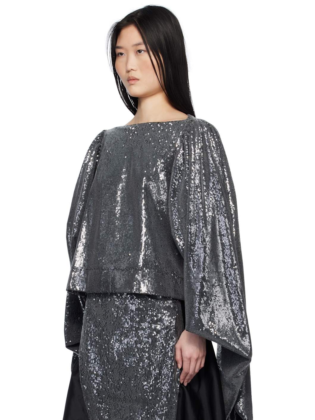 SSENSE Exclusive Silver Castana Blouse - 4