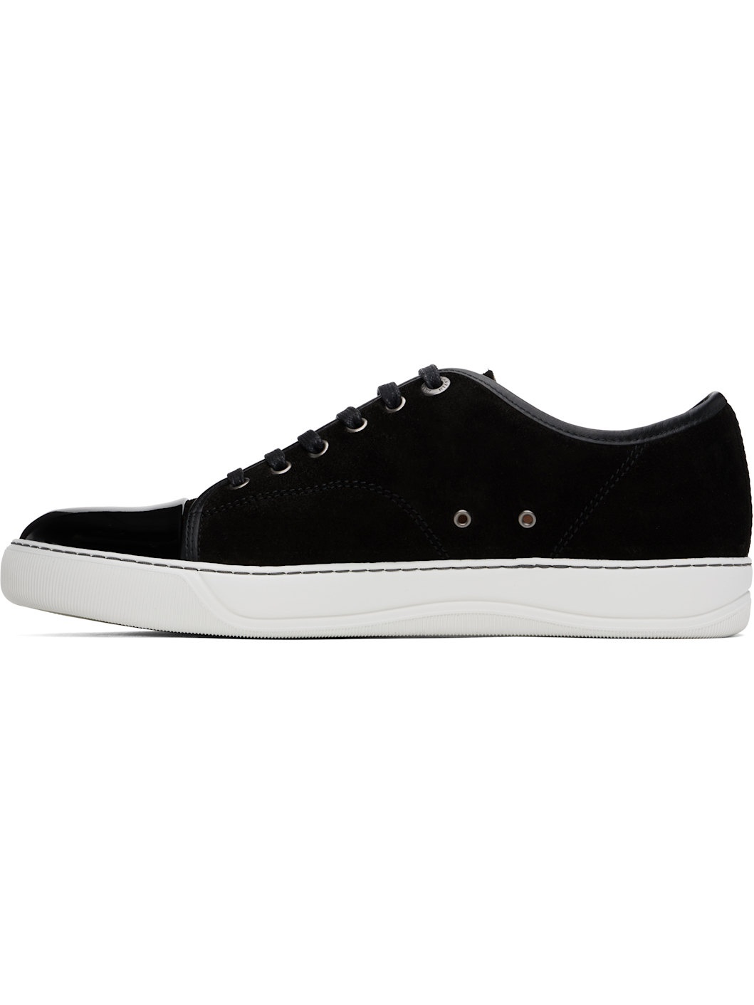 Black DBB1 Suede & Patent Leather Sneakers - 3
