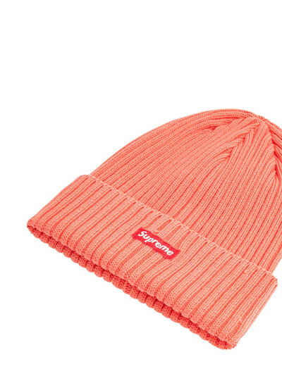 Supreme overdyed ribbed knit beanie outlook