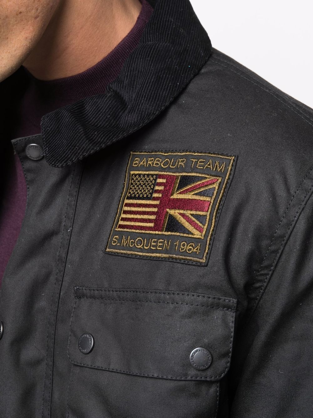 wax-effect field jacket - 5