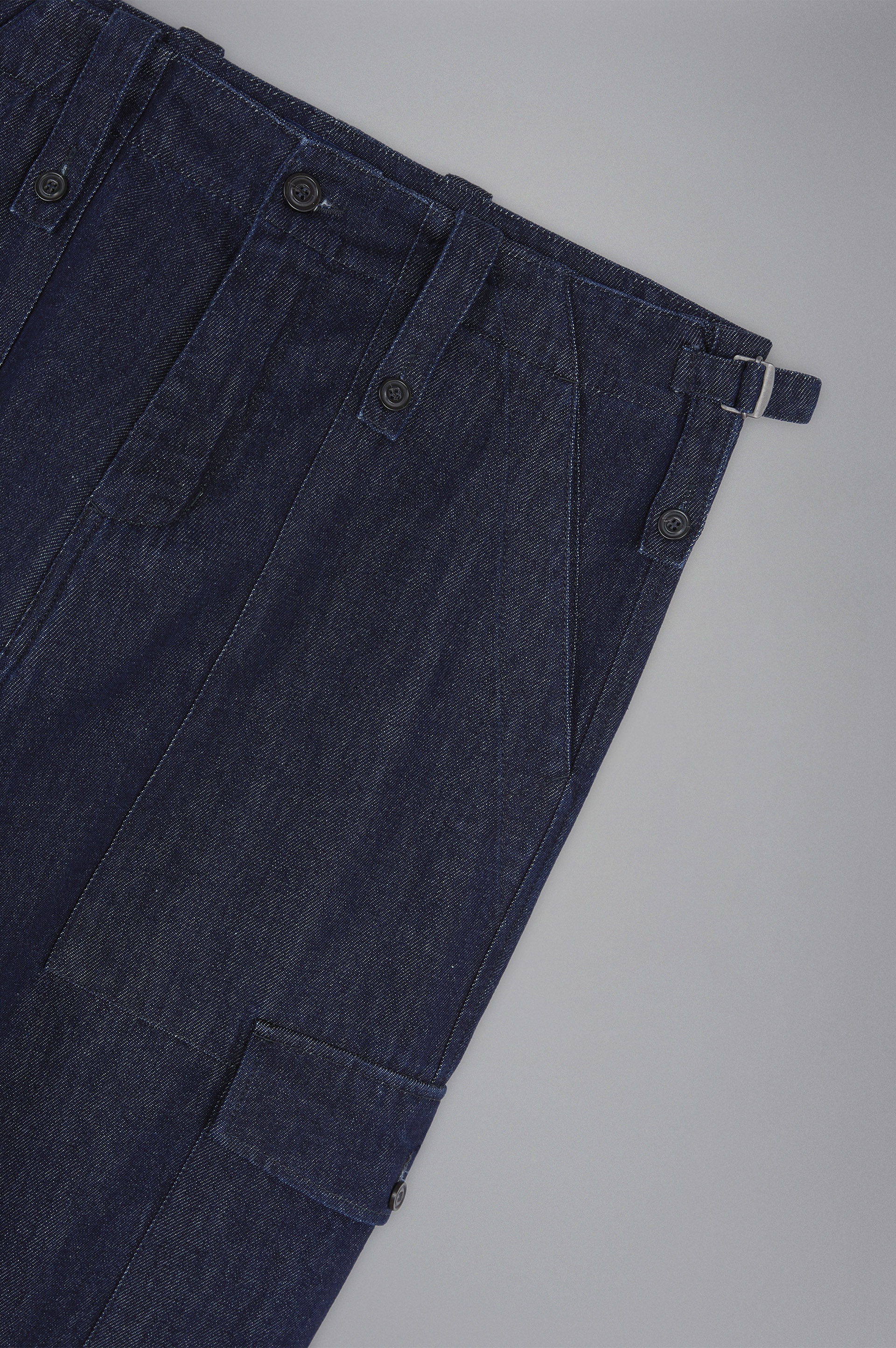 DENIM CARGO TROUSERS - 5