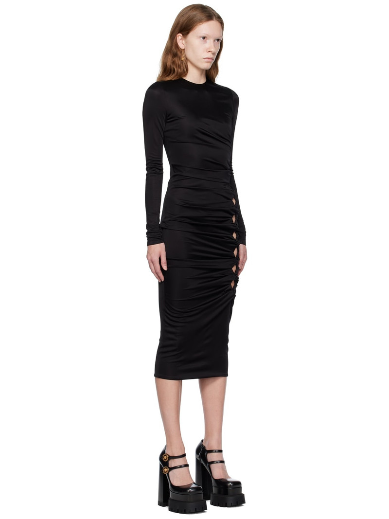 VERSACE Black Dua Lipa Edition Midi Dress outlook