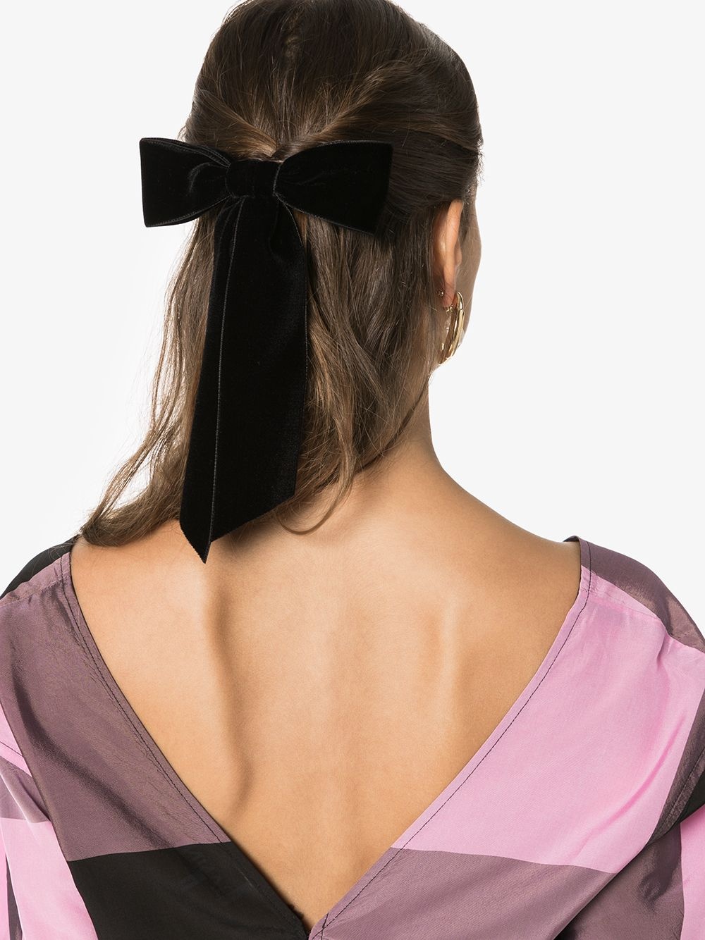 wide bow hair clip - 2