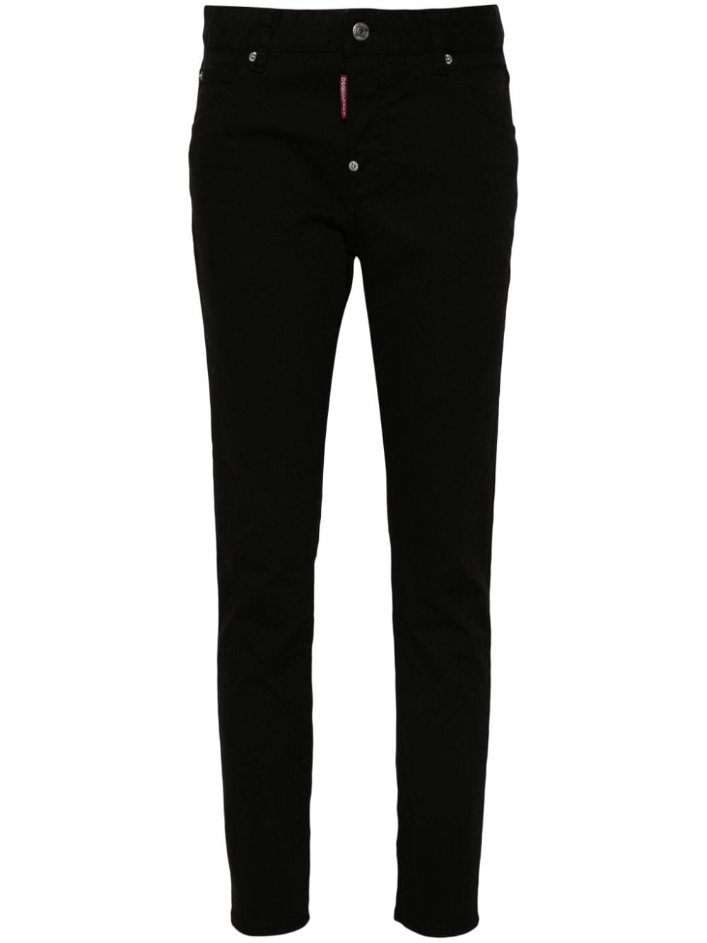 logo-patch skinny jeans - 1