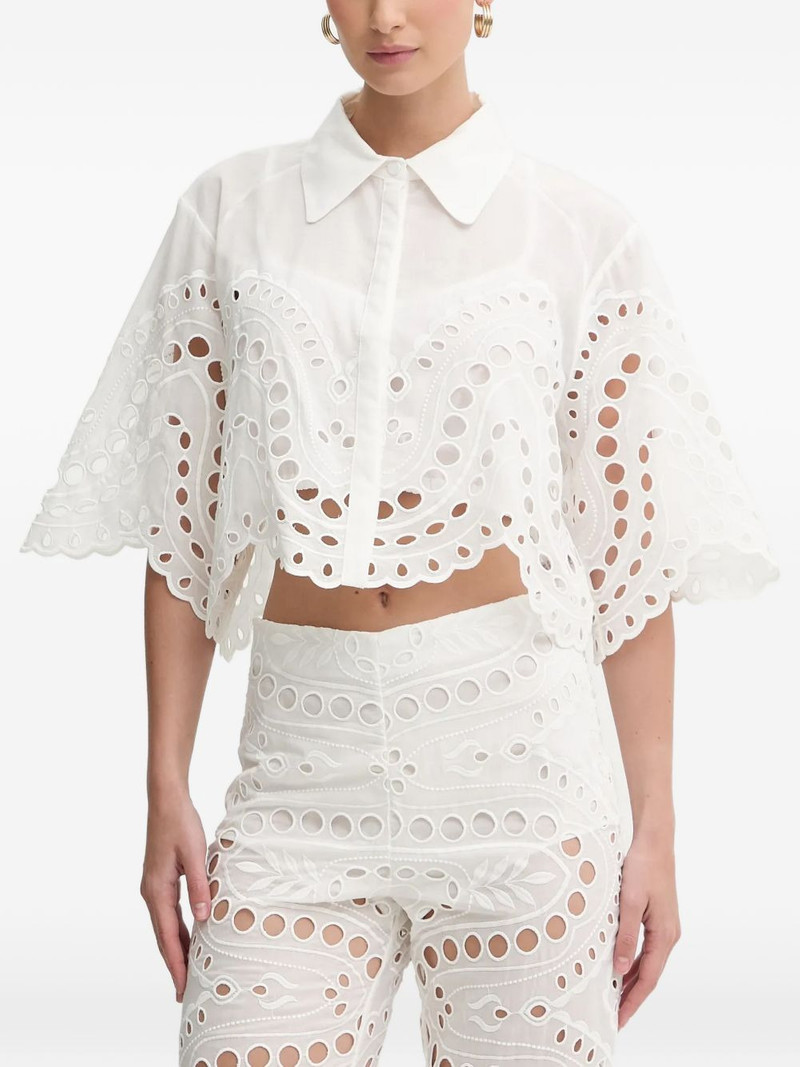 Storm scallop-trim eyelet blouse 1