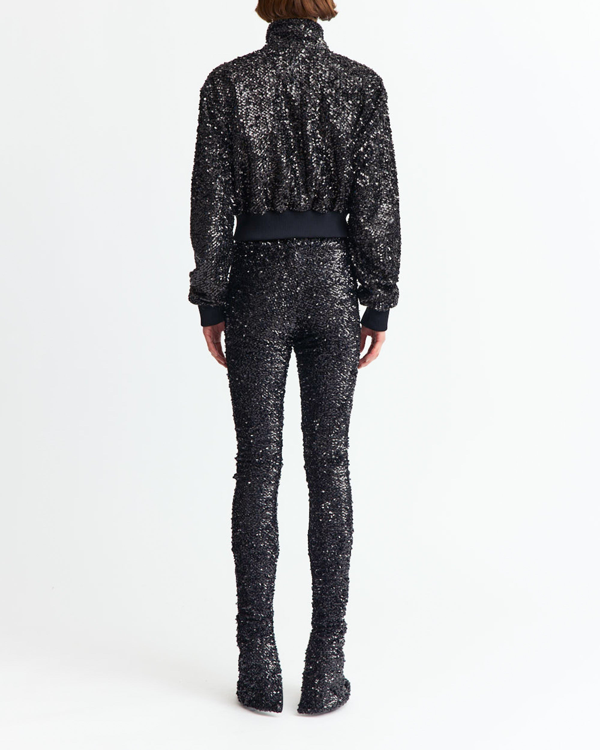 AZRA TROUSER IN TEXTURED SEQUIN - 4