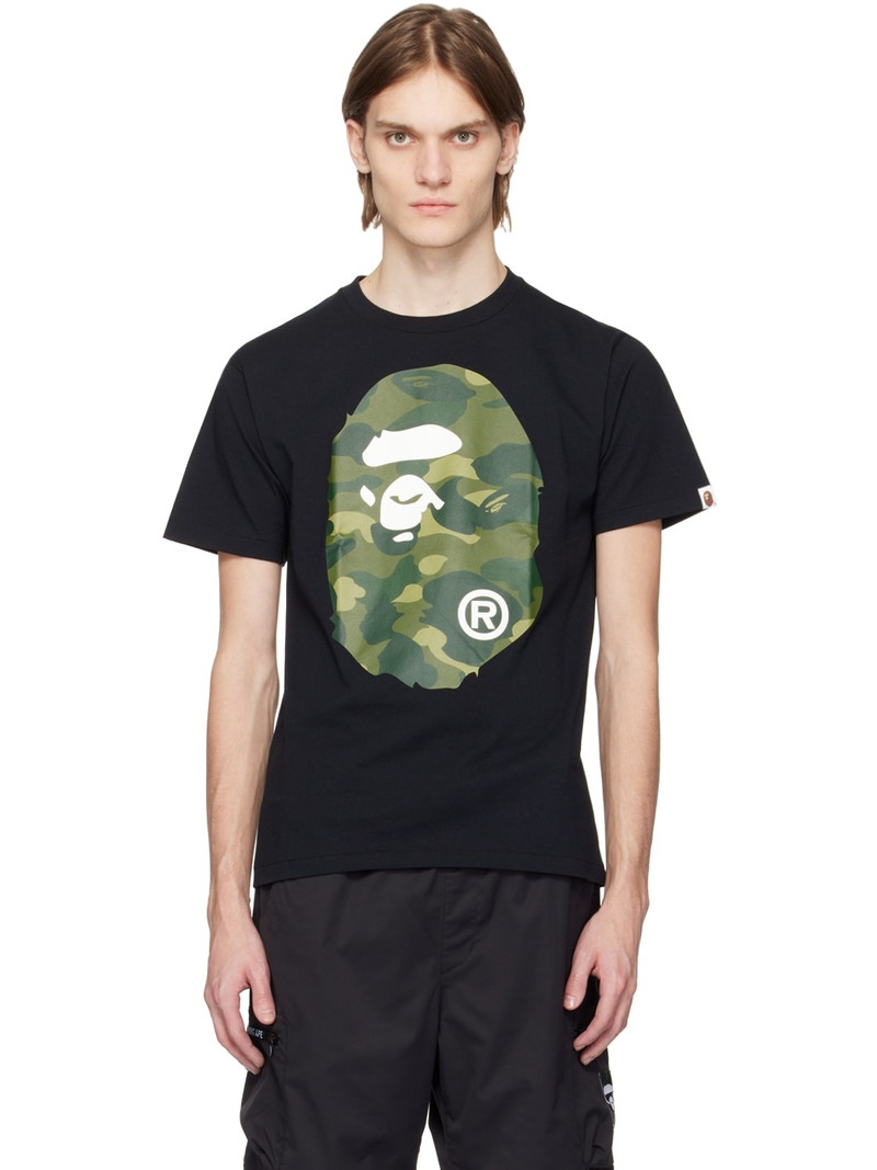 Black Big Ape Head T-Shirt - 1