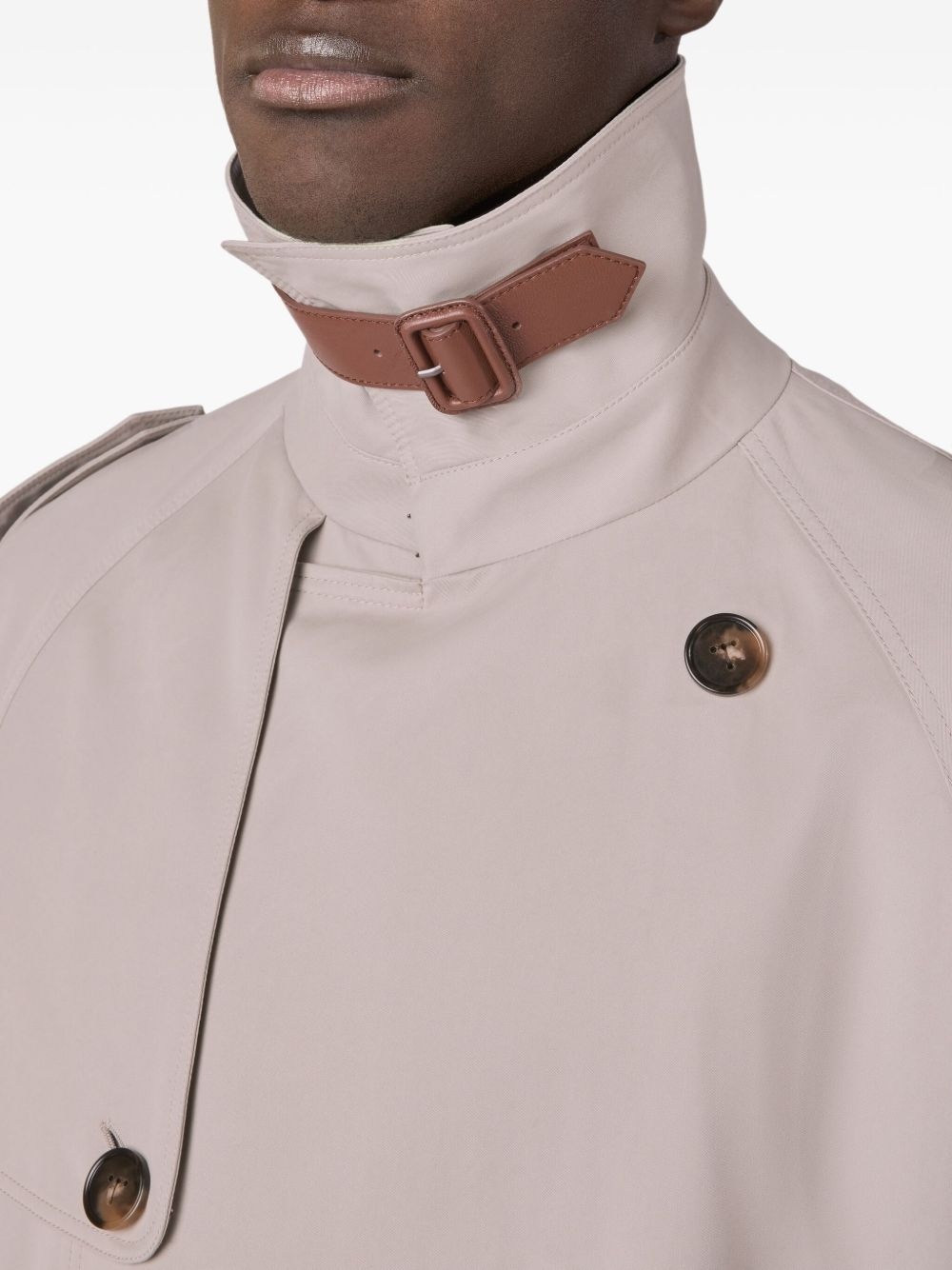 cotton trench jacket - 5