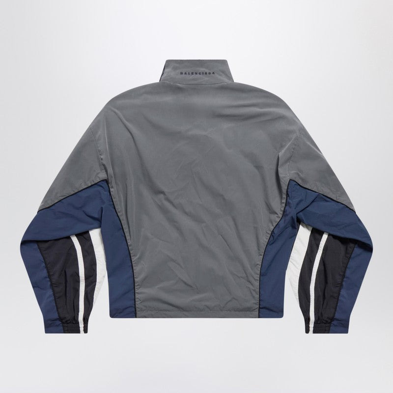 Balenciaga Black/Navy/Grey 50/50 Technical Fabric Tracksuit Jacket Men - 2