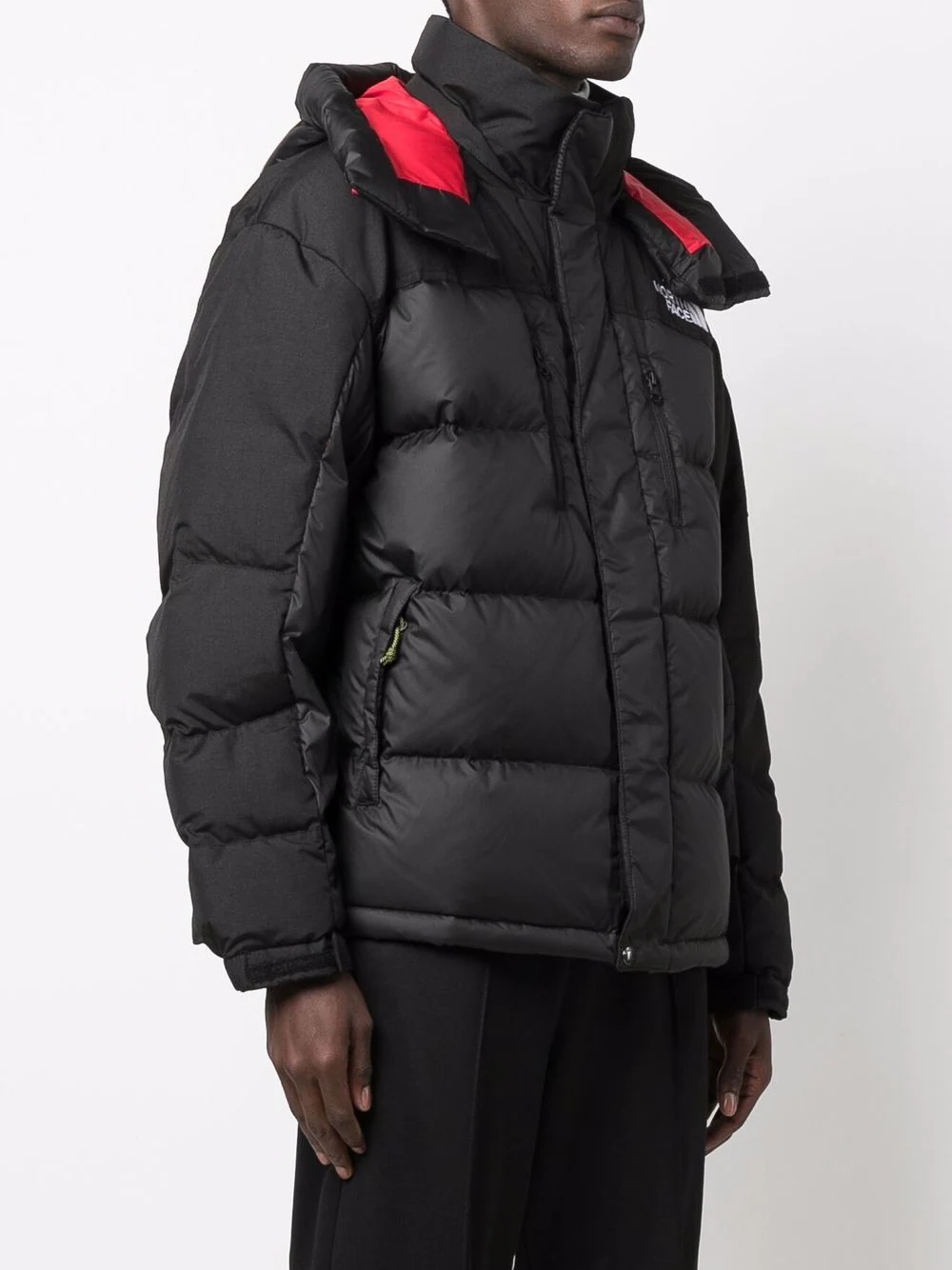 logo-print feather-down padded jacket - 3