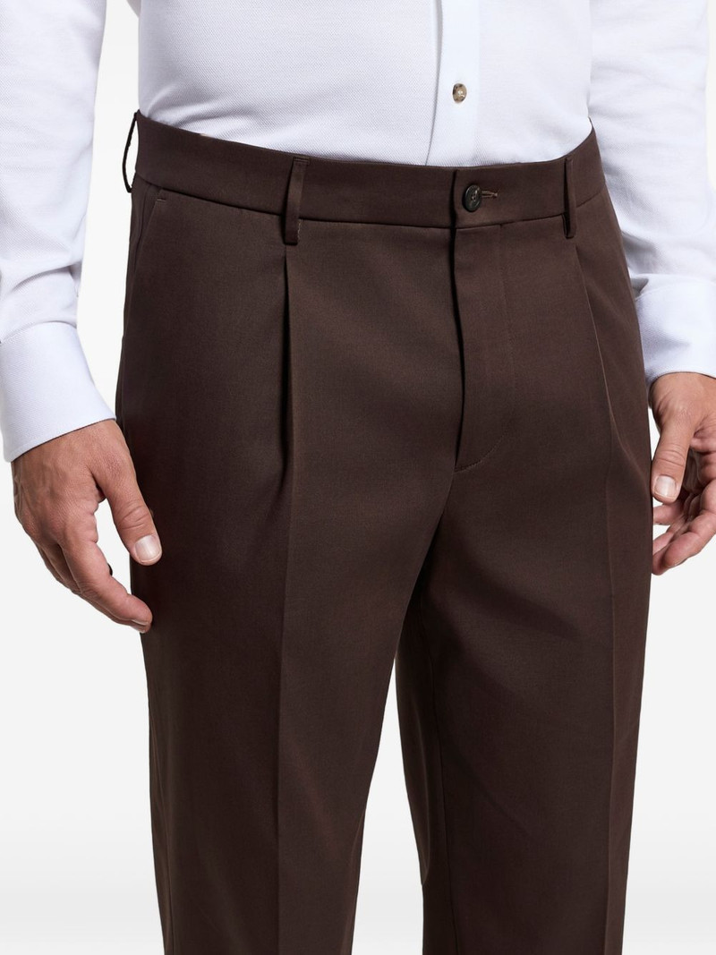 pleated turn-up trousers 4