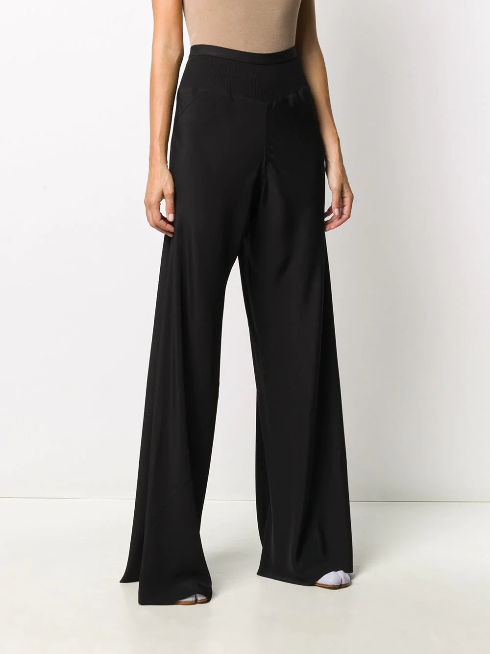 high-waisted wide leg trousers - 3