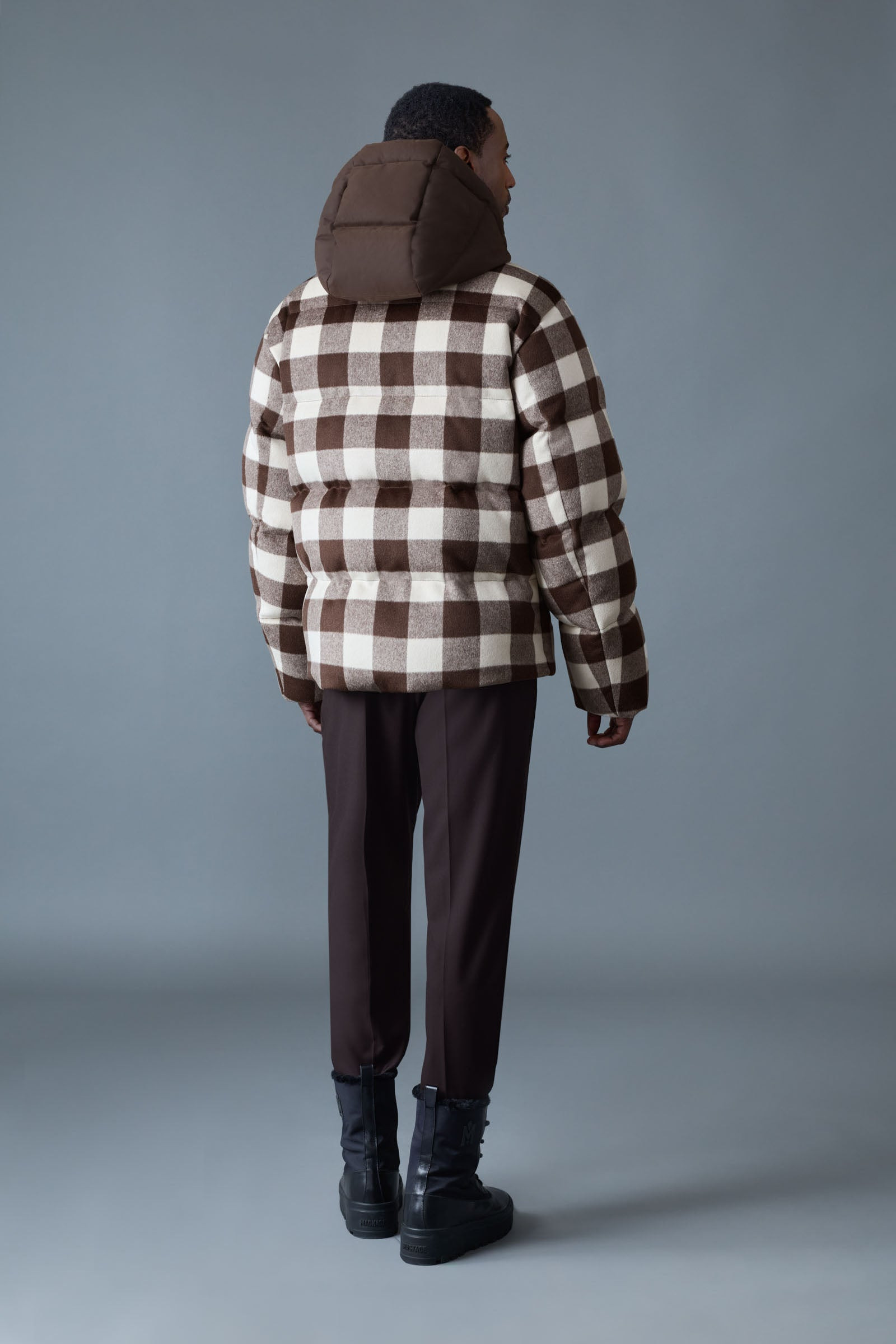 KENT-PL Plaid Hooded Down Jacket - 4