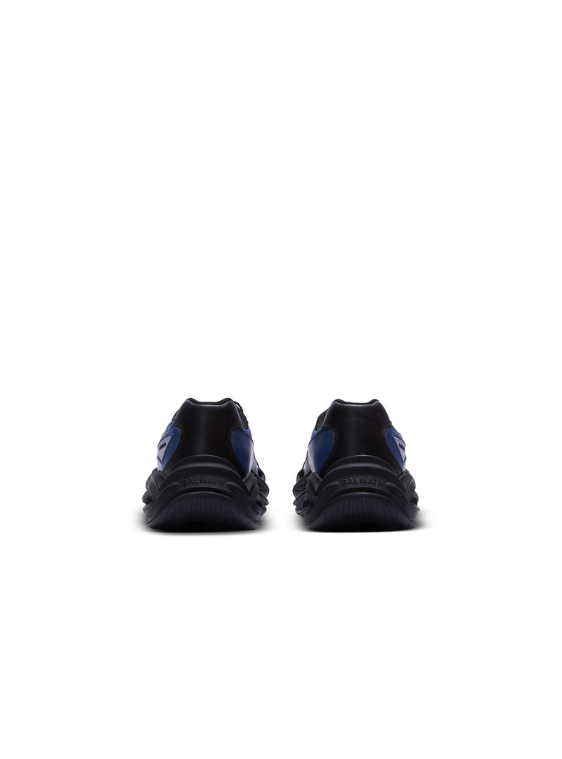 Run-Row leather and nylon trainers 5