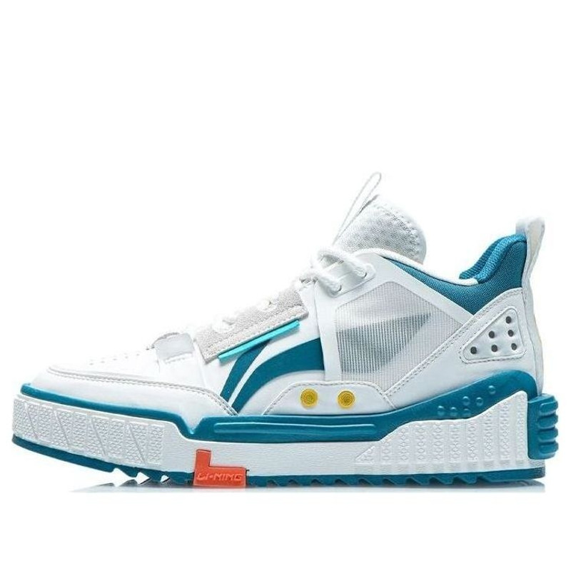 Li-Ning No.258 Mid 'White Blue Green' AGCR311-2 - 1